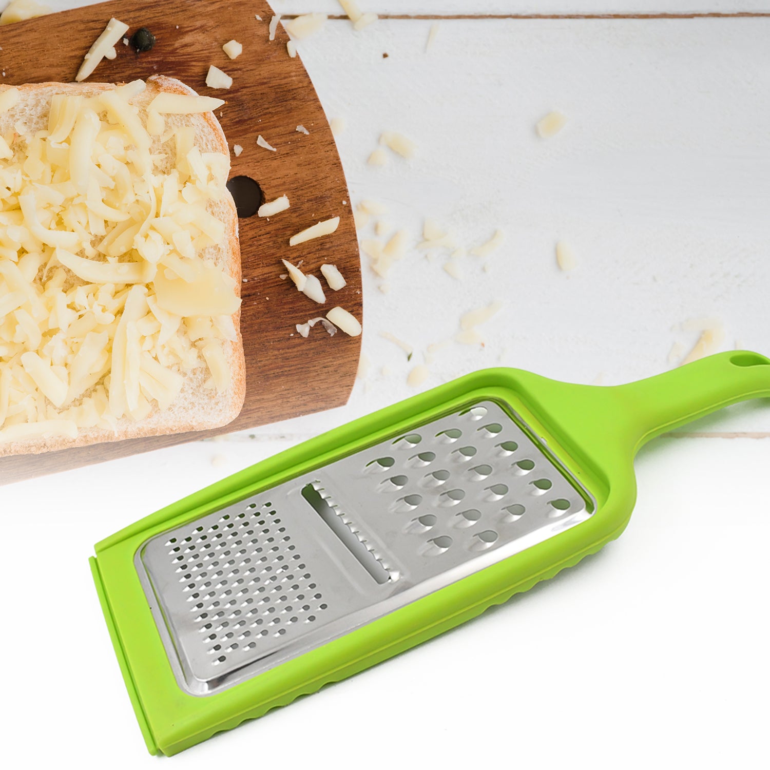 Stainless Steel Cheese Grater 3in1 Multifunctional (1 Pc / Mix Color) - Shivani Jaswal Stainless Steel Cheese Grater 3in1 Multifunctional (1 Pc / Mix Color)