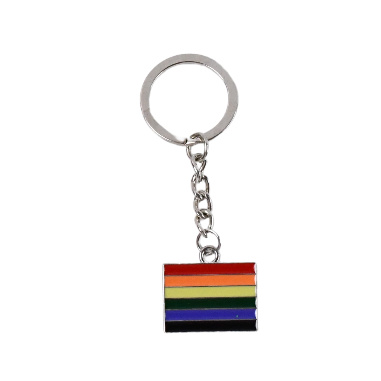 Rainbow Design Metal Keyring Key Chain (1 Pc Mix Design) - Shivani Jaswal Rainbow Design Metal Keyring Key Chain (1 Pc Mix Design)
