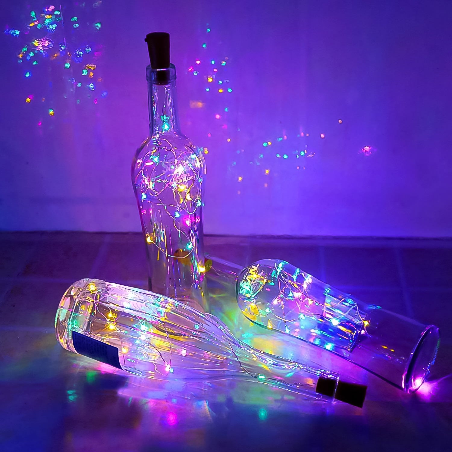 Wine Bottle Cork LED String Light, 2M Cable Multicolor, Battery Operated (1 Pc) - Shivani Jaswal Wine Bottle Cork LED String Light, 2M Cable Multicolor, Battery Operated (1 Pc)
