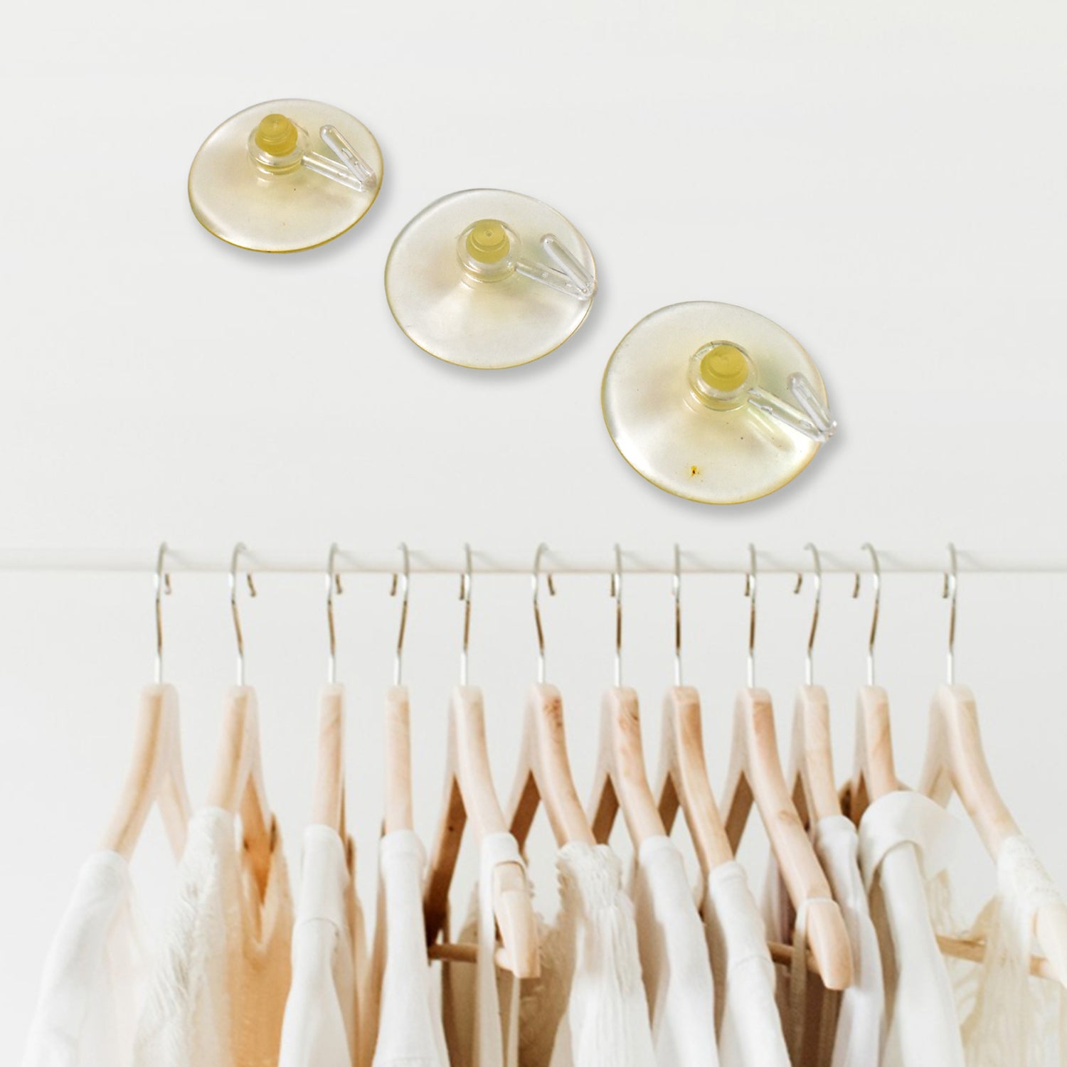 Transparent Rubber Vacuum Sucker, Suction Cup Hooks (18 Pcs Set) - Shivani Jaswal Transparent Rubber Vacuum Sucker, Suction Cup Hooks (18 Pcs Set)