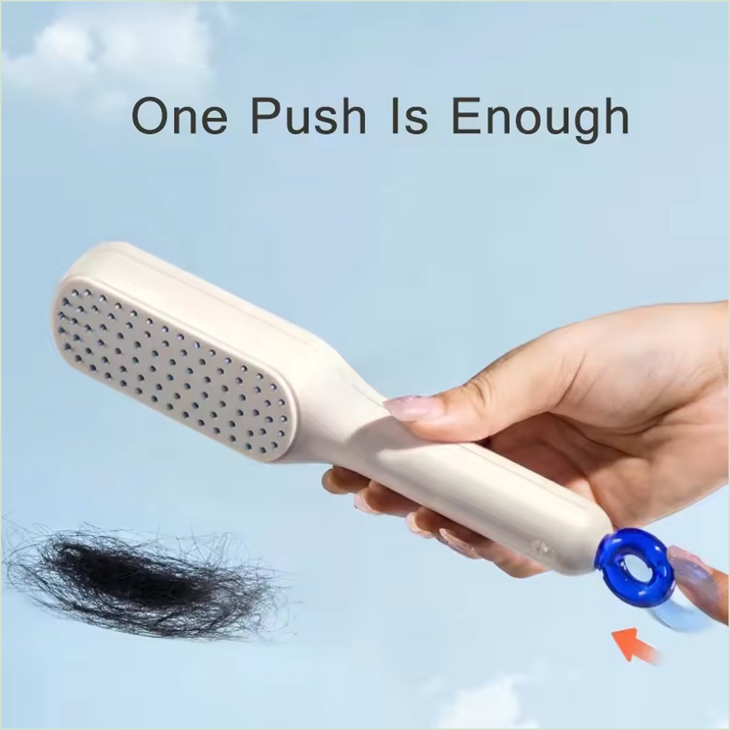 Self-Cleaning Hairbrush, Massage Comb (1 Pc / With Box), Hair accessories - Shivani Jaswal Self-Cleaning Hairbrush, Massage Comb (1 Pc / With Box), Hair accessories