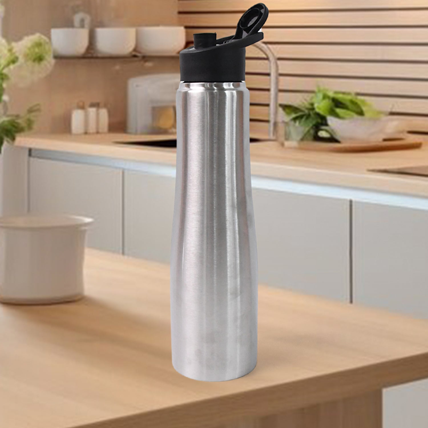 Stainless Steel Double Wall Vacuum-Insulated Drink Water Bottle (1000 ML) - Shivani Jaswal Stainless Steel Double Wall Vacuum-Insulated Drink Water Bottle (1000 ML)