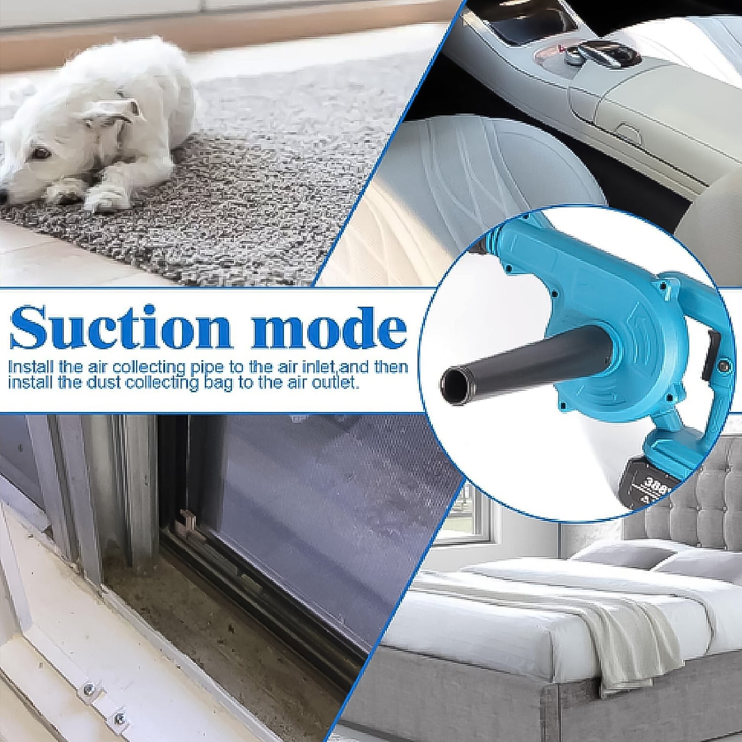 Multi-Purpose Home and Garden Air Blower and Suction Vacuum Combo Kit with Collection Bag for Easy Cleaning - Shivani Jaswal Multi-Purpose Home and Garden Air Blower and Suction Vacuum Combo Kit with Collection Bag for Easy Cleaning