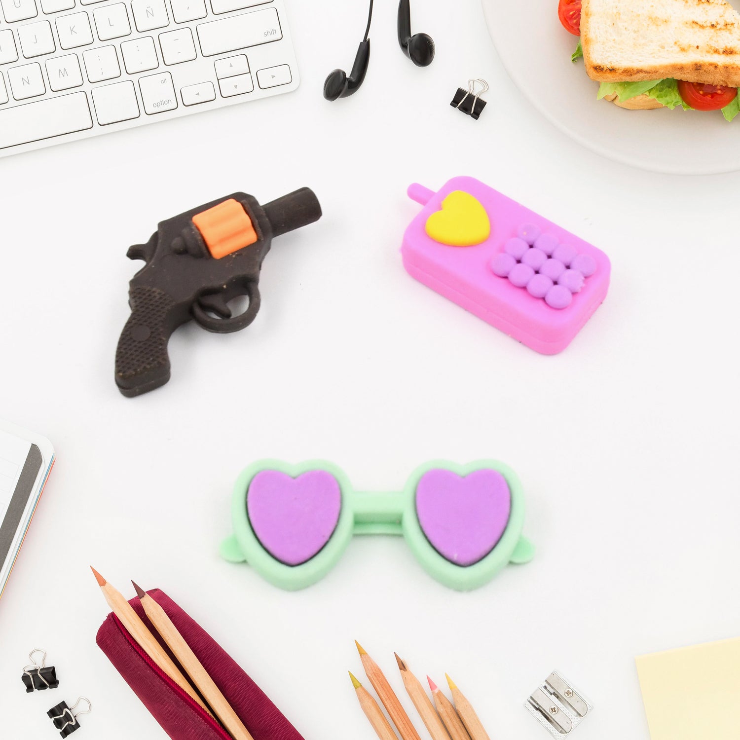 Fancy Colorful Eraser Set for Kids’ Parties & School (1 Set, Mixed Design) - Shivani Jaswal Fancy Colorful Eraser Set for Kids’ Parties & School (1 Set, Mixed Design)