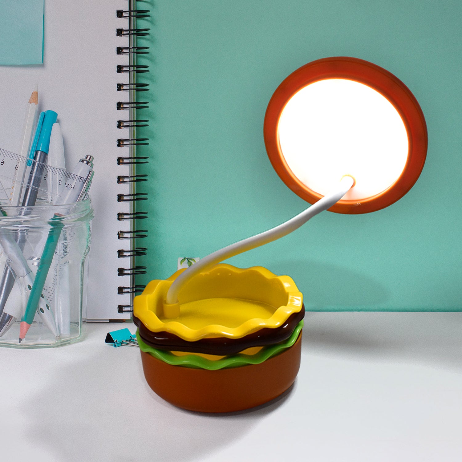 Burger Delight: Folding LED Night Lamp (1 Pc) - Shivani Jaswal Burger Delight: Folding LED Night Lamp (1 Pc)