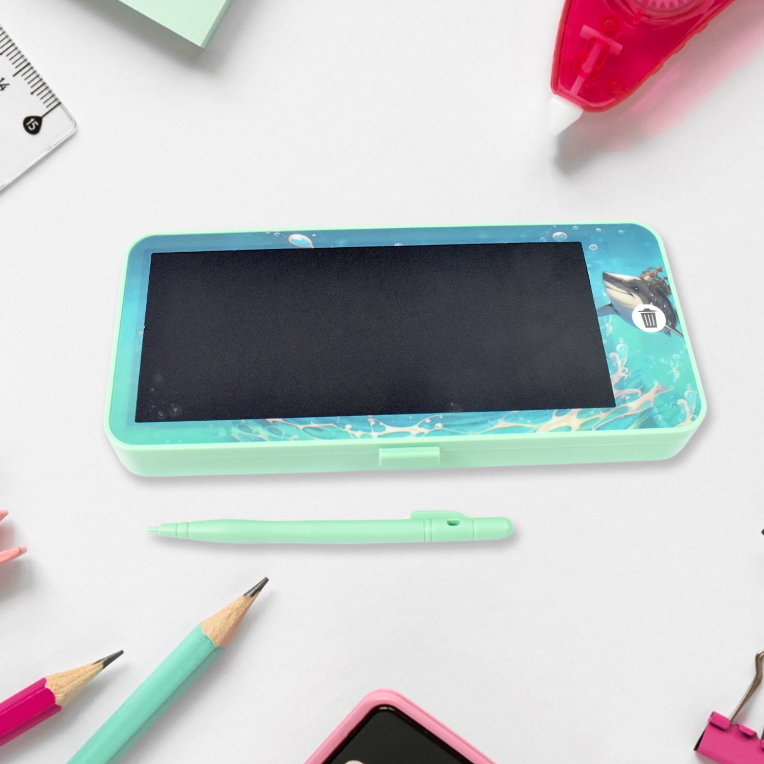 LED Drawing Pen Case writing pad / Compass Blue colour (1 pc) - Shivani Jaswal LED Drawing Pen Case writing pad / Compass Blue colour (1 pc)