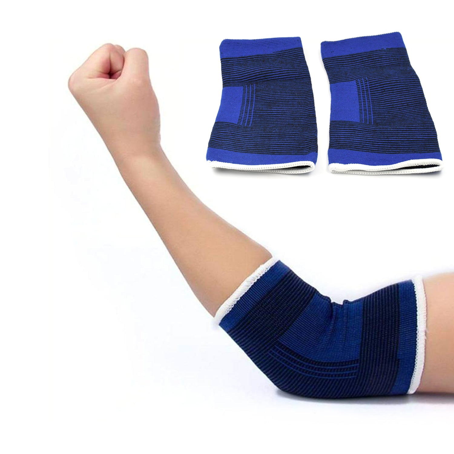Adjustable Elbow Strap Compression Sleeves Supporter (1 Pair / With Color Box) - Shivani Jaswal Adjustable Elbow Strap Compression Sleeves Supporter (1 Pair / With Color Box)