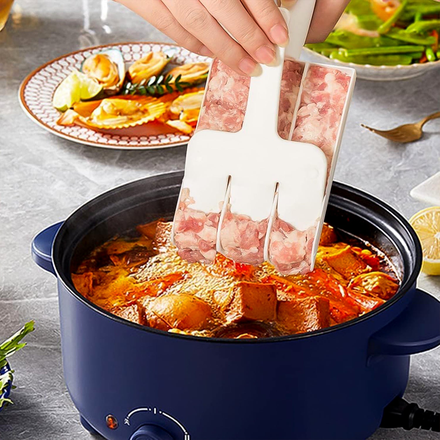 Gujia & Meatball Maker Set Easily Shape Meatballs Maker (1Pc) - Shivani Jaswal Gujia & Meatball Maker Set Easily Shape Meatballs Maker (1Pc)