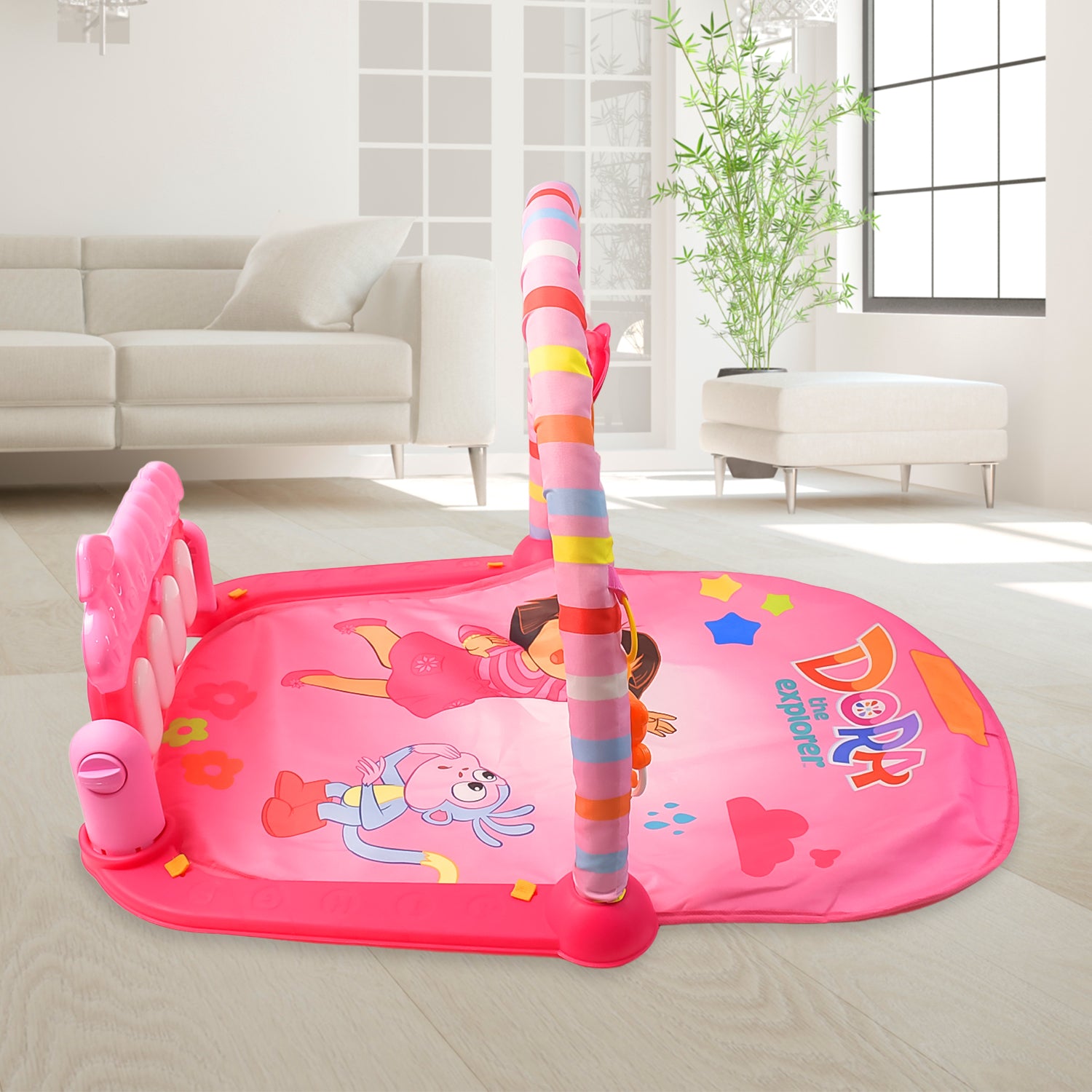 2in1 Baby Kick and Play Piano Gym Mat & Fitness Rack (1 Set) - Shivani Jaswal 2in1 Baby Kick and Play Piano Gym Mat & Fitness Rack (1 Set)