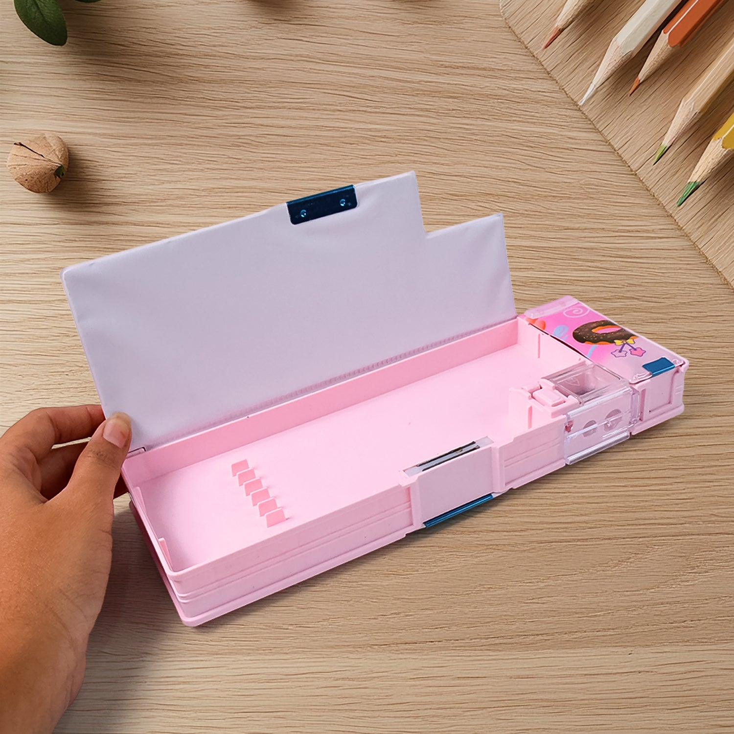 Magnetic Multipurpose Compass Box with 2 Compartments (1 Pc) - Shivani Jaswal Magnetic Multipurpose Compass Box with 2 Compartments (1 Pc)