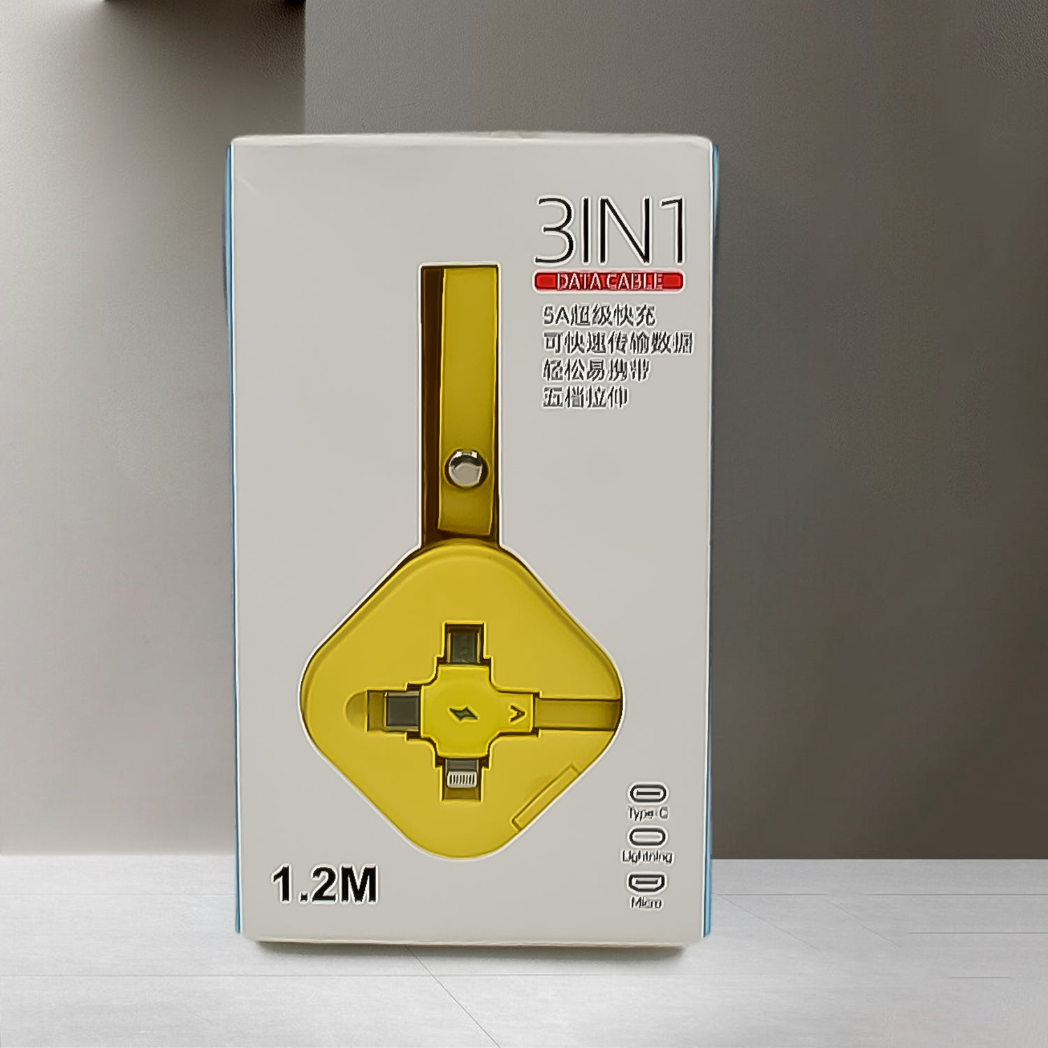 3 in 1 Charger Cable, Retractable Type, Compatible with Smartphones (1 Pc) - Shivani Jaswal 3 in 1 Charger Cable, Retractable Type, Compatible with Smartphones (1 Pc)