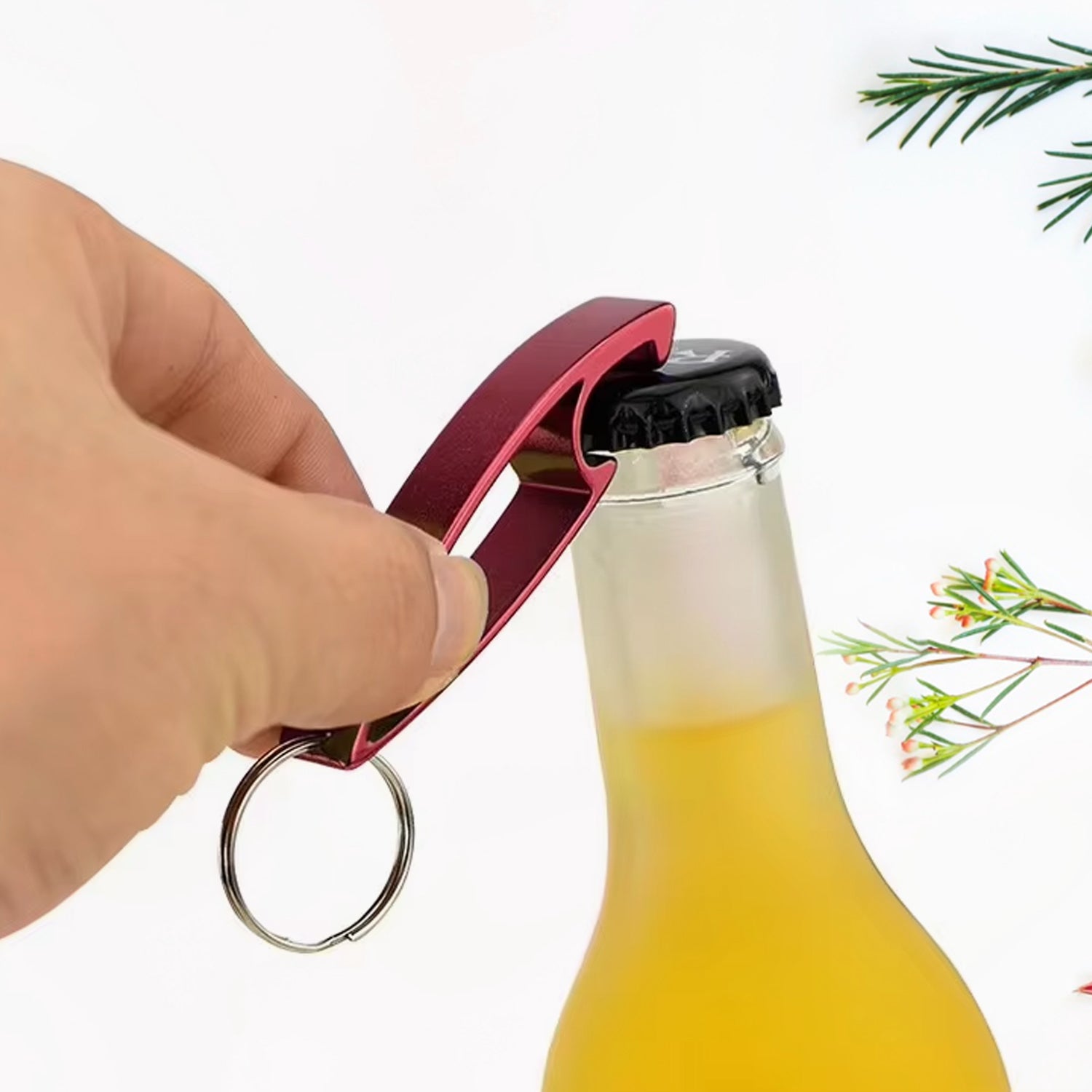 Metal Bottle Opener Keychain (1 Pc) - Shivani Jaswal Metal Bottle Opener Keychain (1 Pc)