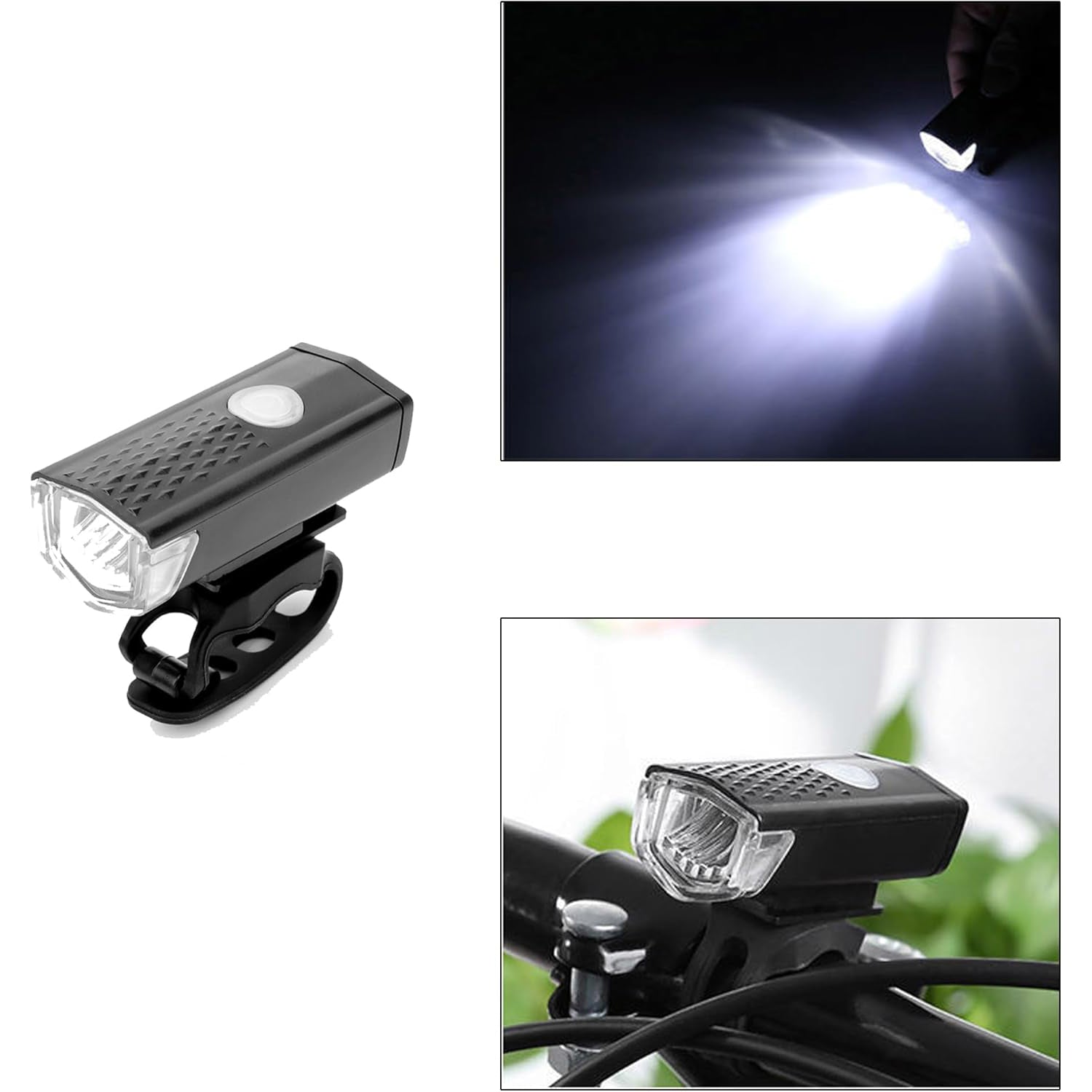 Combo of Bicycle LED USB Rechargeable Head Light and Tail Light (2 Pc Set) - Shivani Jaswal Combo of Bicycle LED USB Rechargeable Head Light and Tail Light (2 Pc Set)