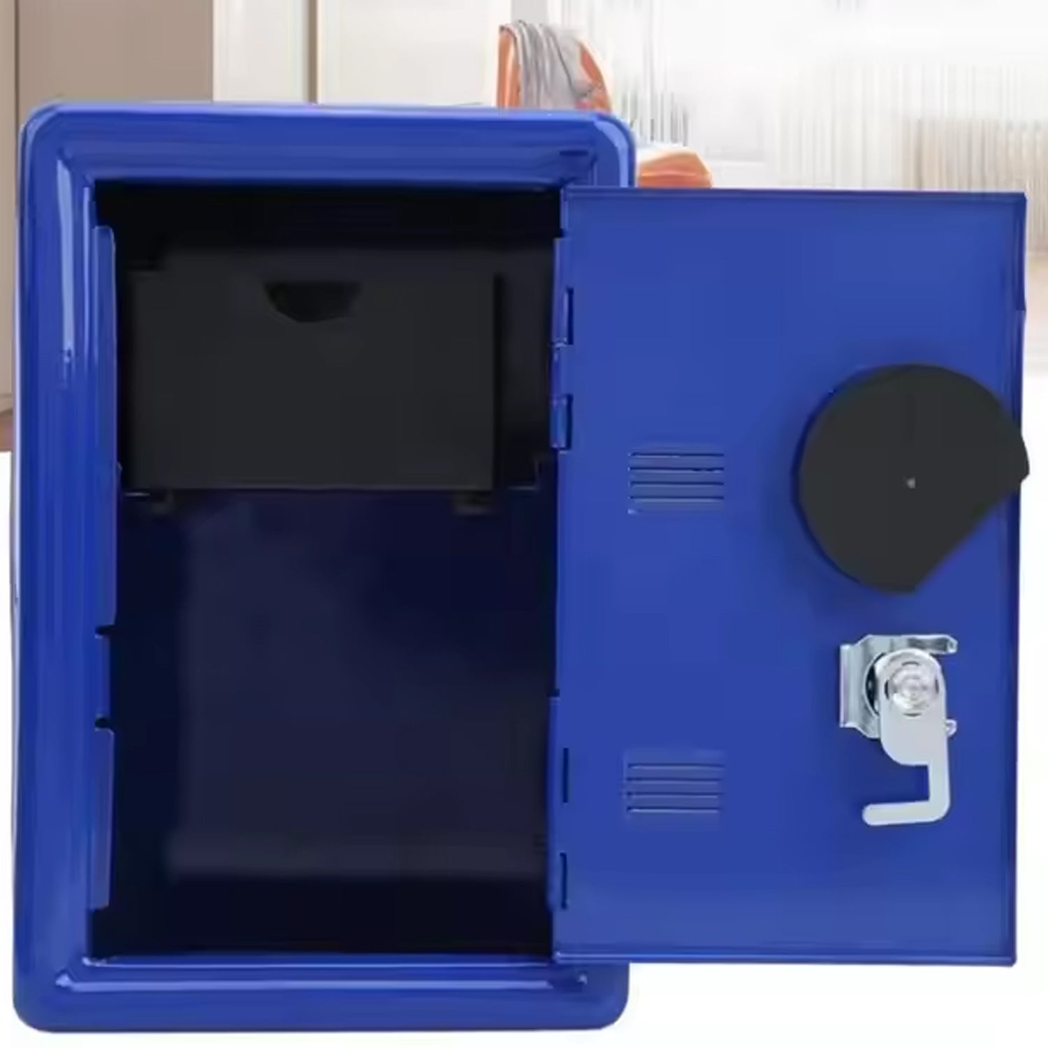 Mini Metal Cash Box, Safe Creative Piggy Bank with 2 Key (1 Pc) - Shivani Jaswal Mini Metal Cash Box, Safe Creative Piggy Bank with 2 Key (1 Pc)