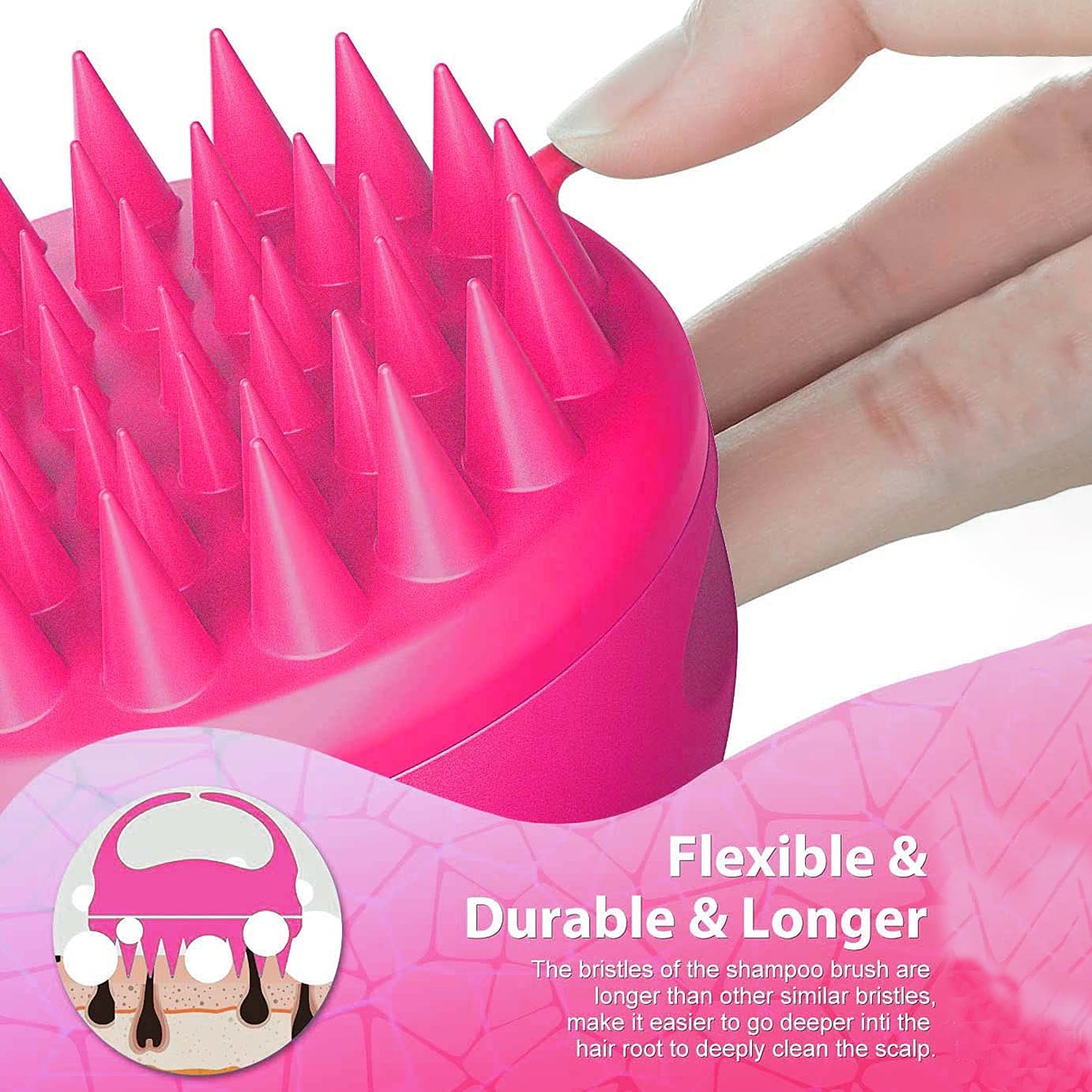 Scalp Massager, Head Massager Comb (1 Pc), Hair accessories - Shivani Jaswal Scalp Massager, Head Massager Comb (1 Pc), Hair accessories
