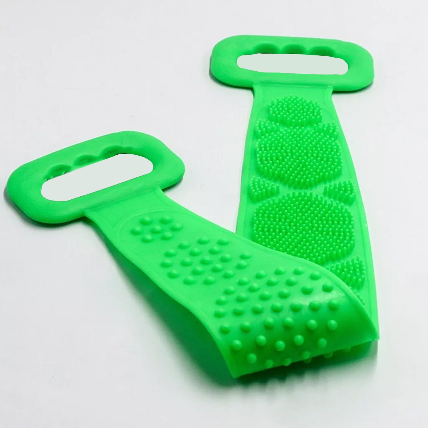 Silicone Body Back Scrubber Double Side Bathing Brush for Skin Deep Cleaning Massage, Dead Skin Removal (135 Gm | Big Size / 1pc) - Shivani Jaswal Silicone Body Back Scrubber Double Side Bathing Brush for Skin Deep Cleaning Massage, Dead Skin Removal (135 Gm | Big Size / 1pc)