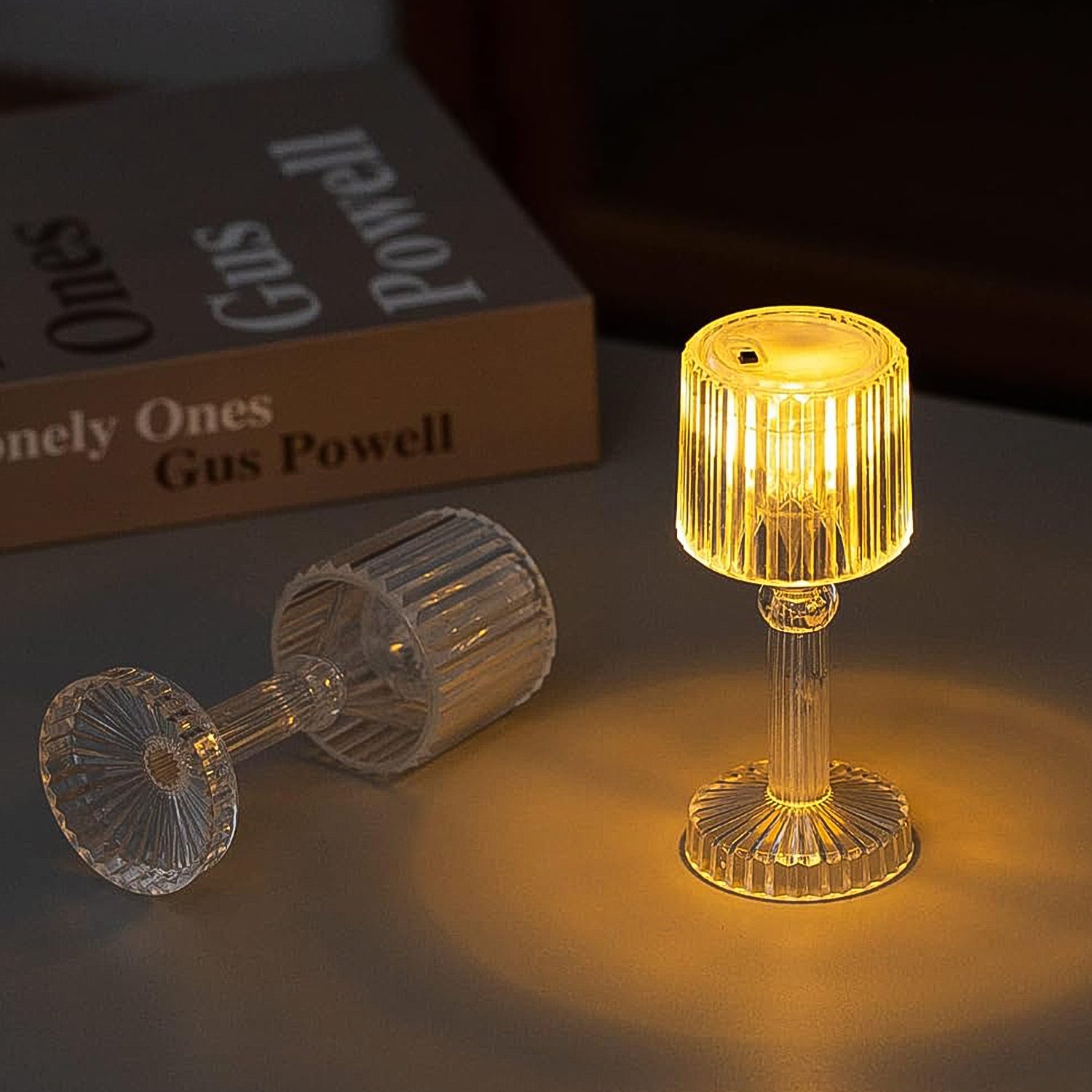 Big Acrylic LED Desk Lamps Table Lamp Portable Crystal (1 Pc / Big) - Shivani Jaswal Big Acrylic LED Desk Lamps Table Lamp Portable Crystal (1 Pc / Big)