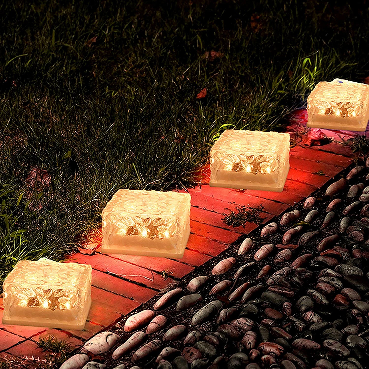 Solar Ice Cube Garden Light for Pathways & Christmas Decor - Shivani Jaswal Solar Ice Cube Garden Light for Pathways & Christmas Decor