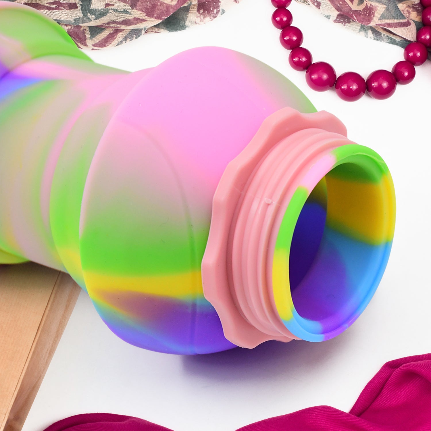 Flexible Collapsible Silicone Sports Water Bottle (260 ML / 20 CM Folding) - Shivani Jaswal Flexible Collapsible Silicone Sports Water Bottle (260 ML / 20 CM Folding)