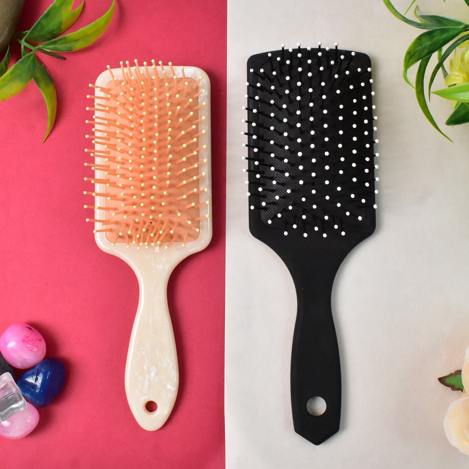 Massage Comb, Massage Hair Brush (1 Pc / Mix Design), Hair accessories - Shivani Jaswal Massage Comb, Massage Hair Brush (1 Pc / Mix Design), Hair accessories