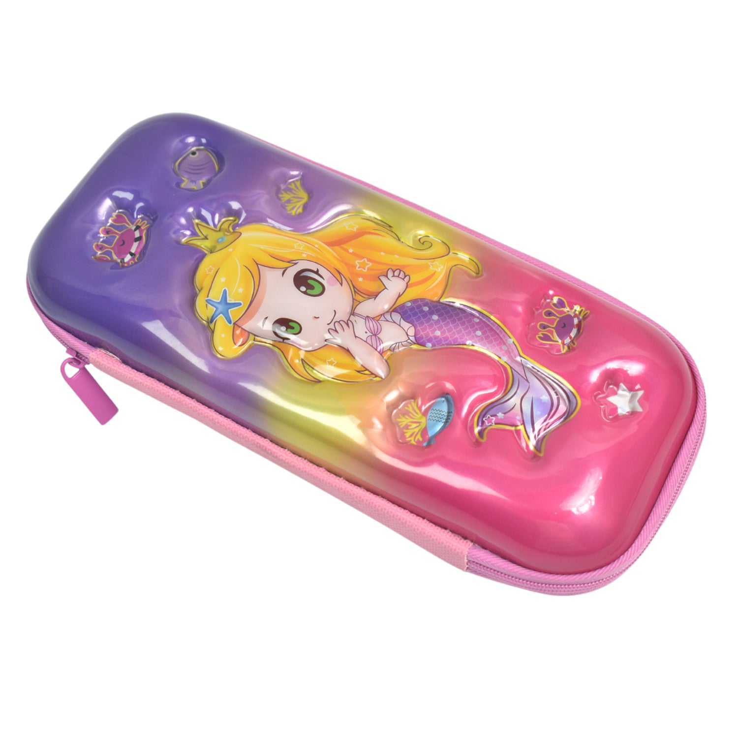 3D Cartoon Zipper Compass Box, Pencil Box (1 Pc) - Shivani Jaswal 3D Cartoon Zipper Compass Box, Pencil Box (1 Pc)