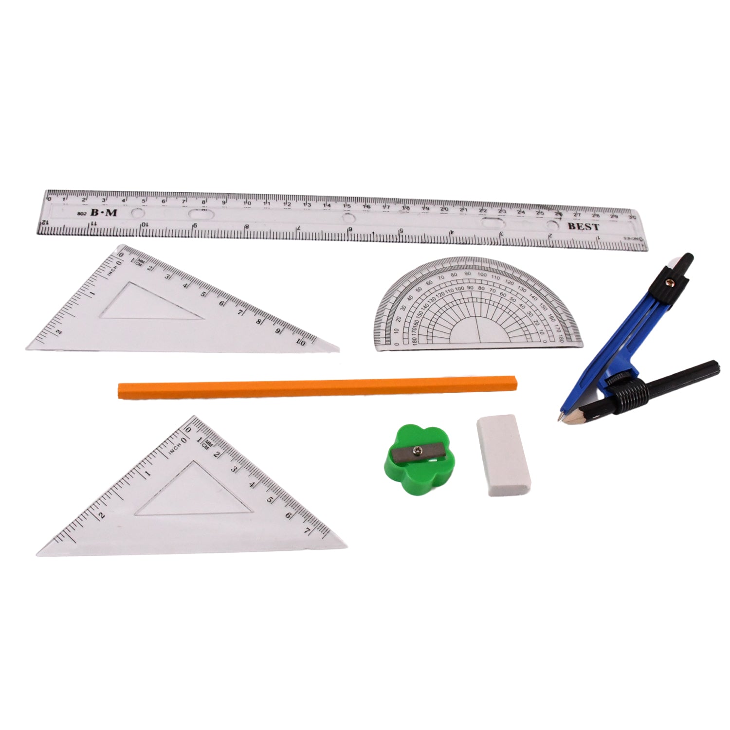 9 in 1 Stationery Set for School Student Office, Draft Rulers - Shivani Jaswal 9 in 1 Stationery Set for School Student Office, Draft Rulers
