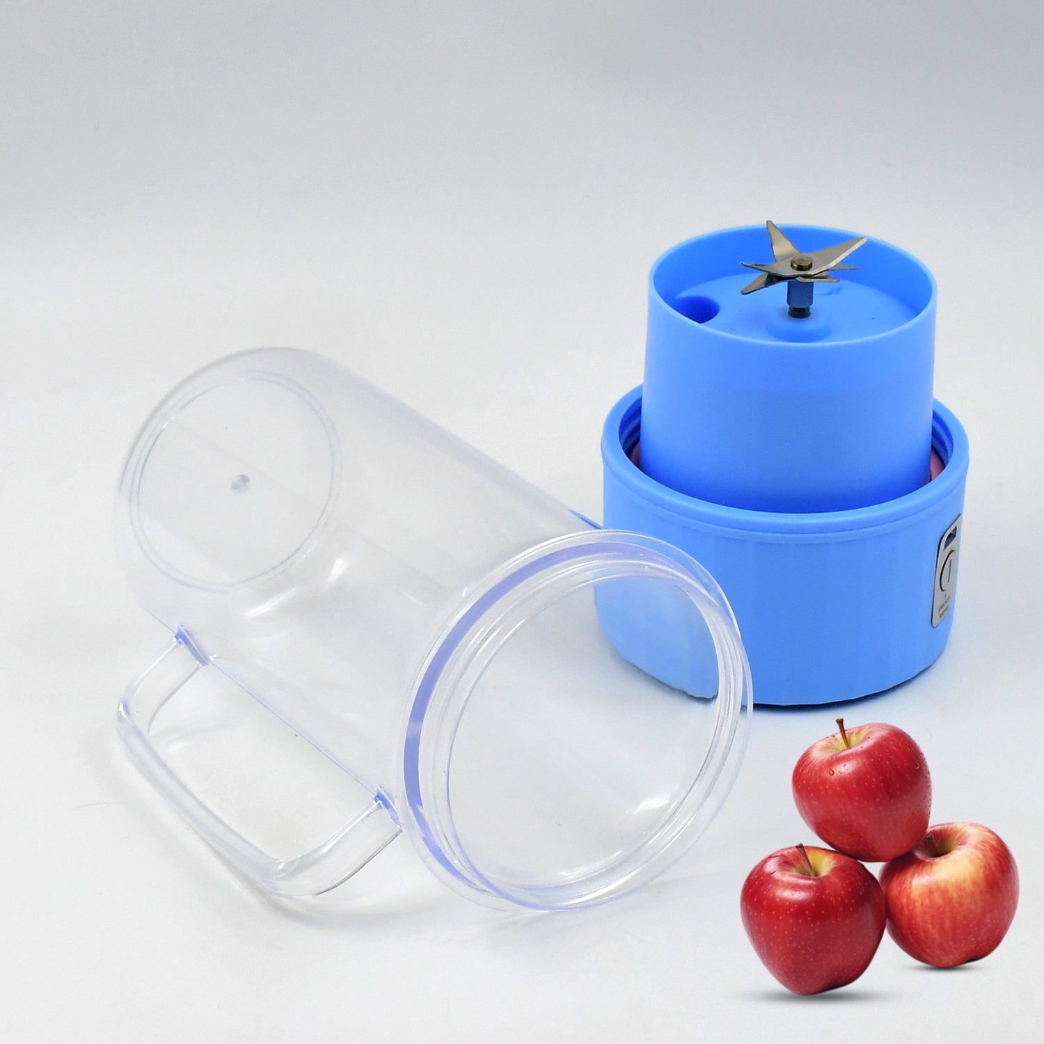 Portable Electric Juicer With Handle & Straw, USB Rechargeable 6 Stainless Steel Blades (500 ML) - Shivani Jaswal Portable Electric Juicer With Handle & Straw, USB Rechargeable 6 Stainless Steel Blades (500 ML)