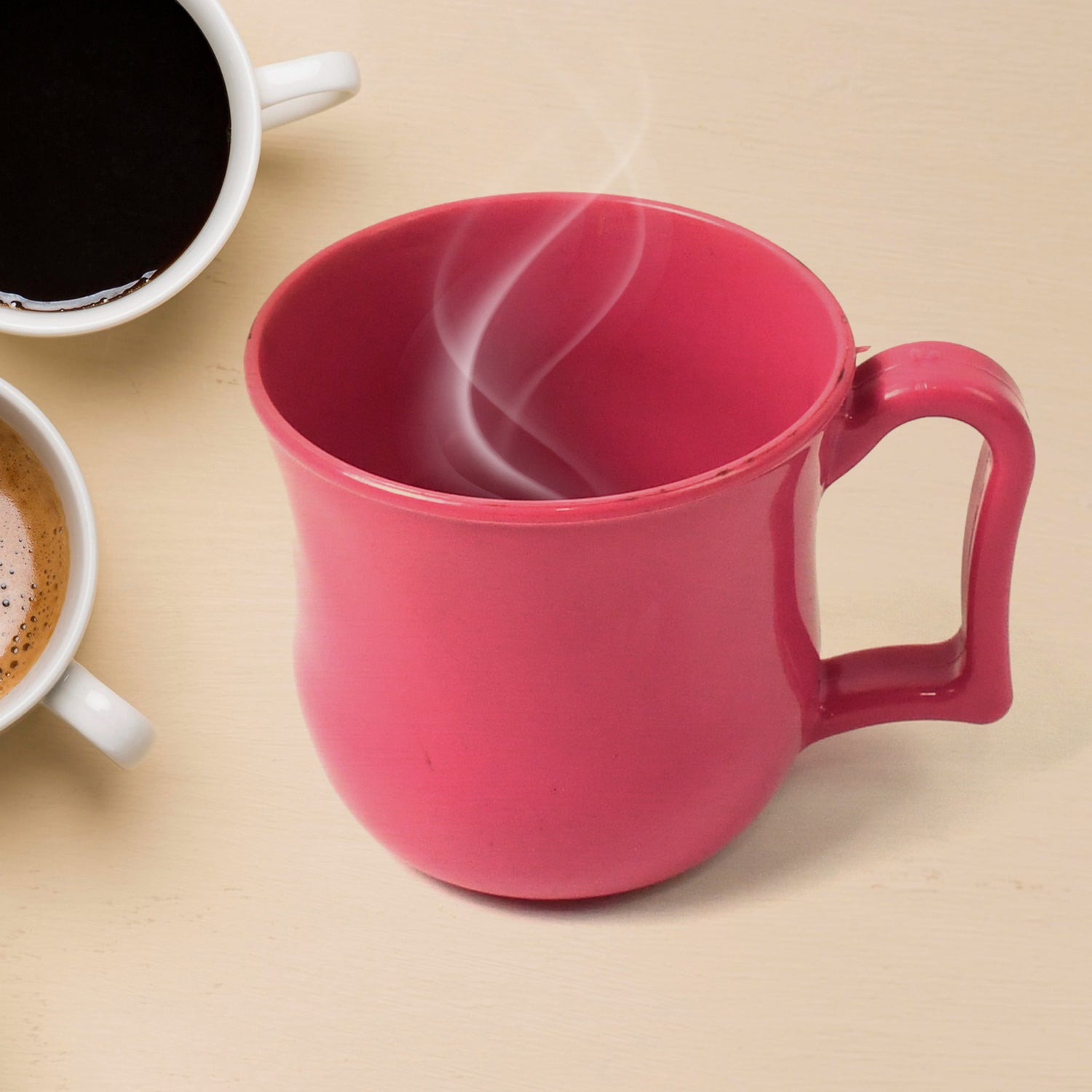 Premium Plastic Coffee / Tea Cups / Mug with Handle (1 Pc / With Color Box / Mix Color) - Shivani Jaswal Premium Plastic Coffee / Tea Cups / Mug with Handle (1 Pc / With Color Box / Mix Color)