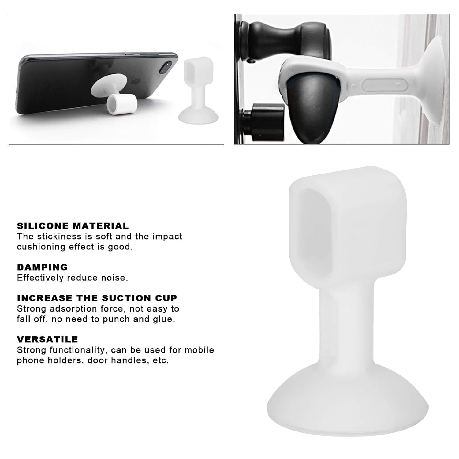Self-Sucking Silicone Door Stopper (1 Pc / Mix Color) - Shivani Jaswal Self-Sucking Silicone Door Stopper (1 Pc / Mix Color)