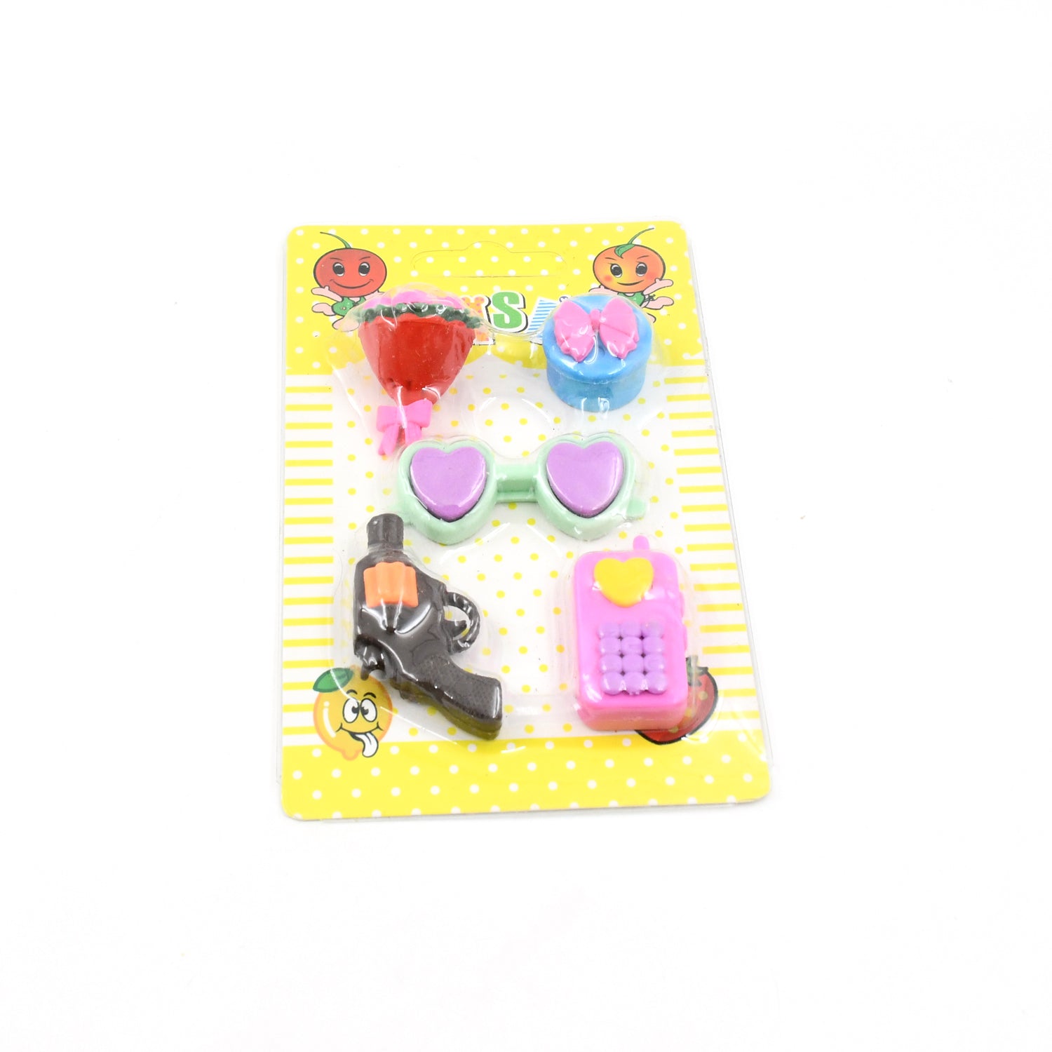 Fancy Colorful Eraser Set for Kids’ Parties & School (1 Set, Mixed Design) - Shivani Jaswal Fancy Colorful Eraser Set for Kids’ Parties & School (1 Set, Mixed Design)
