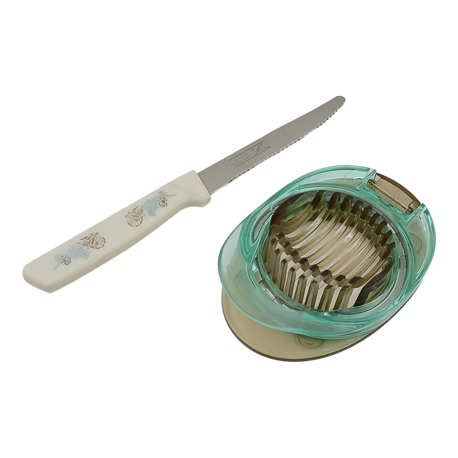Stainless Steel, Egg Slicer & Knife (2 Pc Set) - Shivani Jaswal Stainless Steel, Egg Slicer & Knife (2 Pc Set)
