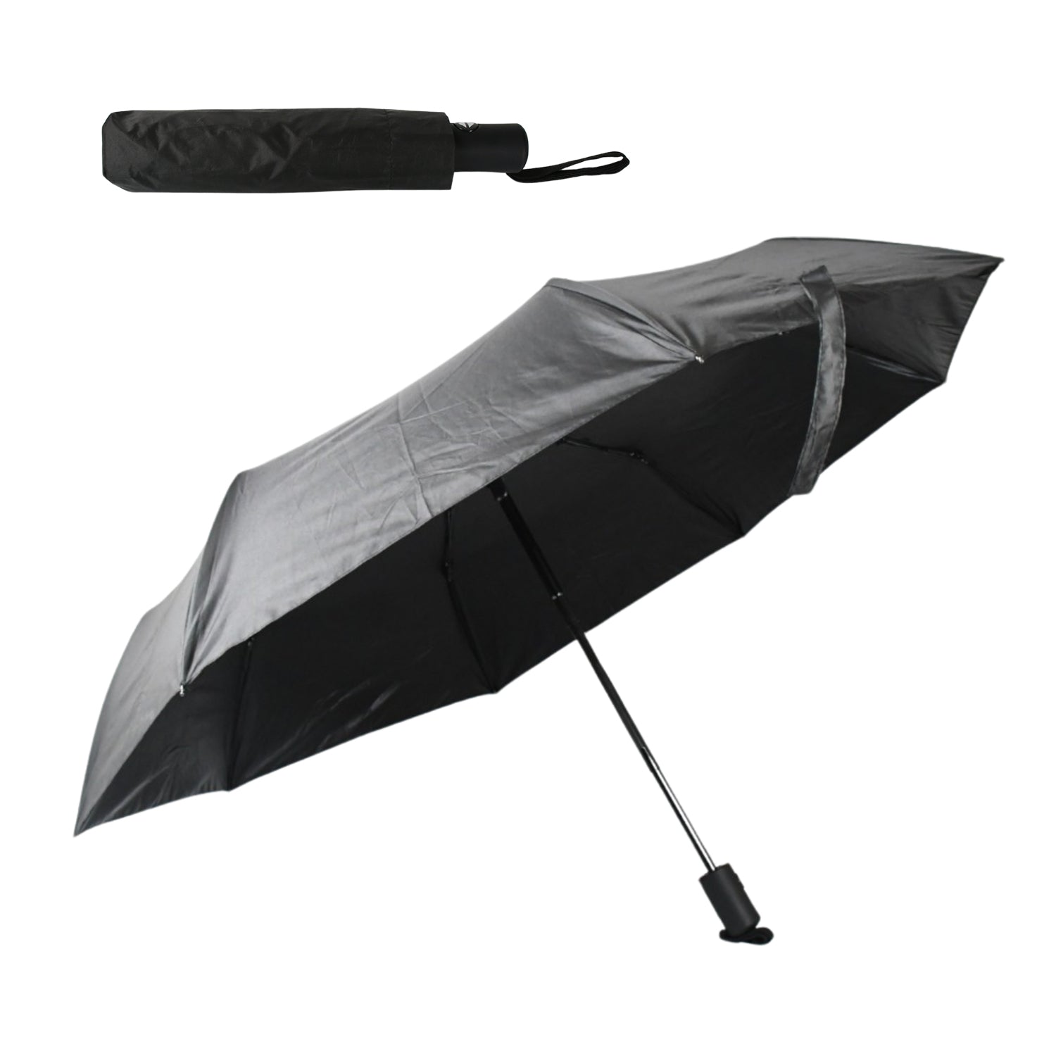 2 Fold Manual Umbrella – Wind, Sun & Rainproof with Steel Shaft & Wrist Strap - Shivani Jaswal 2 Fold Manual Umbrella – Wind, Sun & Rainproof with Steel Shaft & Wrist Strap