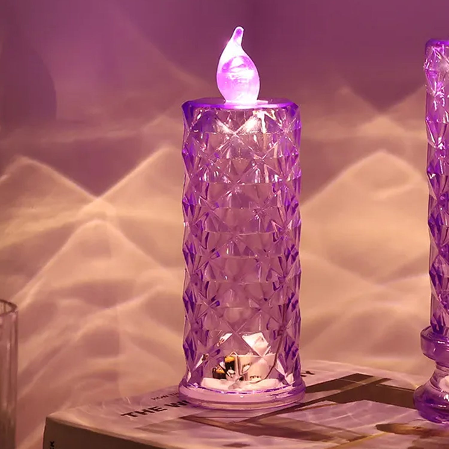 Candles for Home Decoration, Crystal Candlelight (1 Pc / Multicolor) - Shivani Jaswal Candles for Home Decoration, Crystal Candlelight (1 Pc / Multicolor)