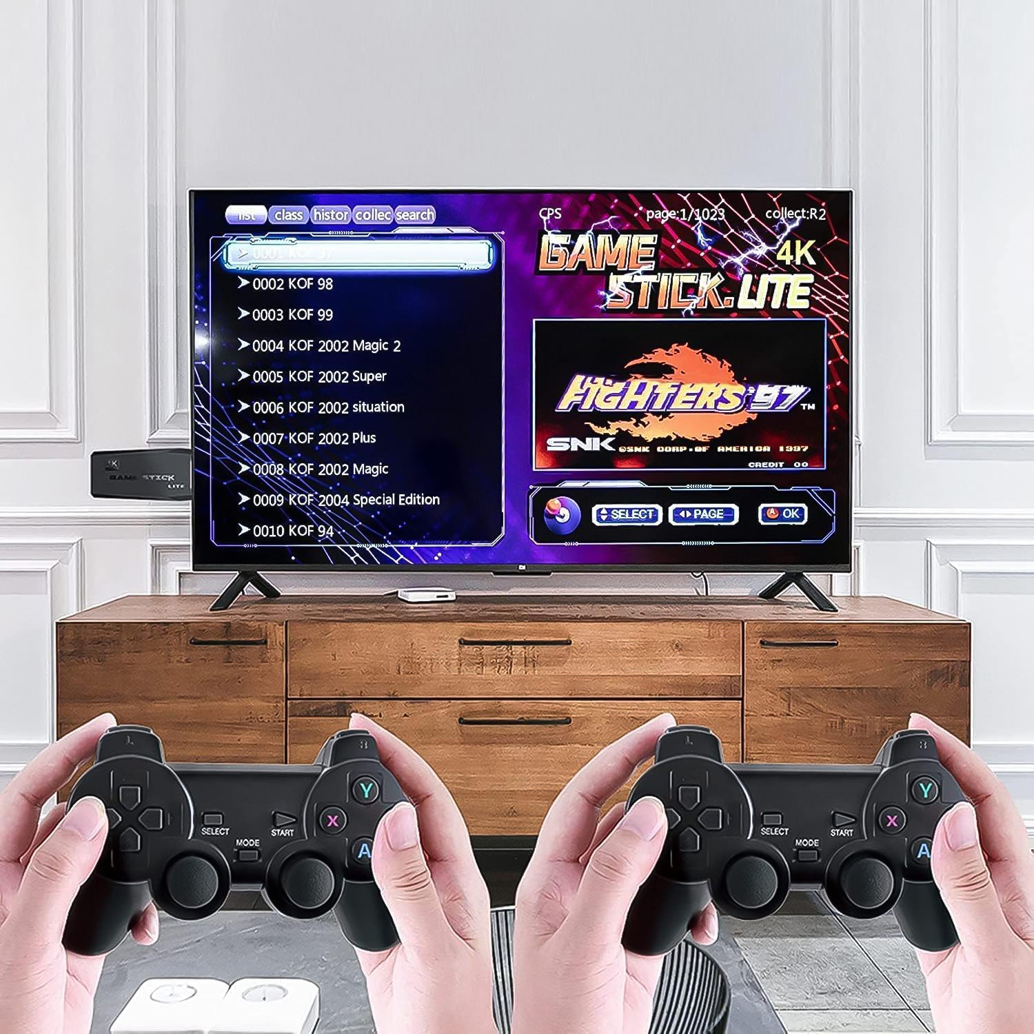 Wireless Controller Gamepad with 10,000+ Games, 4k Ultra HD Game Sticks Output, and 2.4GHz Wireless Controller Video Games with 64gb Memory Card (1 Set) - Shivani Jaswal Wireless Controller Gamepad with 10,000+ Games, 4k Ultra HD Game Sticks Output, and 2.4GHz Wireless Controller Video Games with 64gb Memory Card (1 Set)