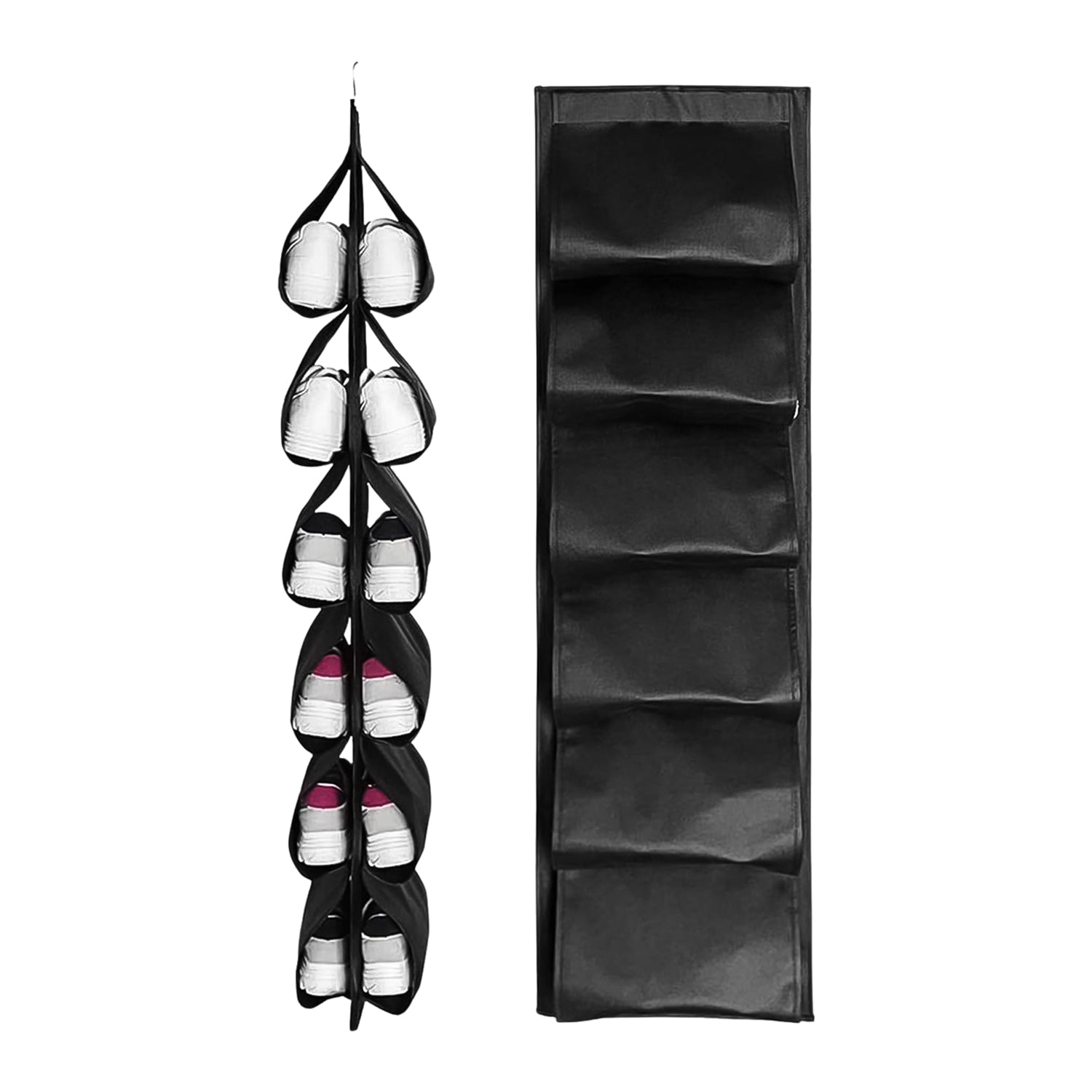12 Grids Hanging Storage Bag (1 Pc / 12 Pocket / Mix Color) - Shivani Jaswal 12 Grids Hanging Storage Bag (1 Pc / 12 Pocket / Mix Color)