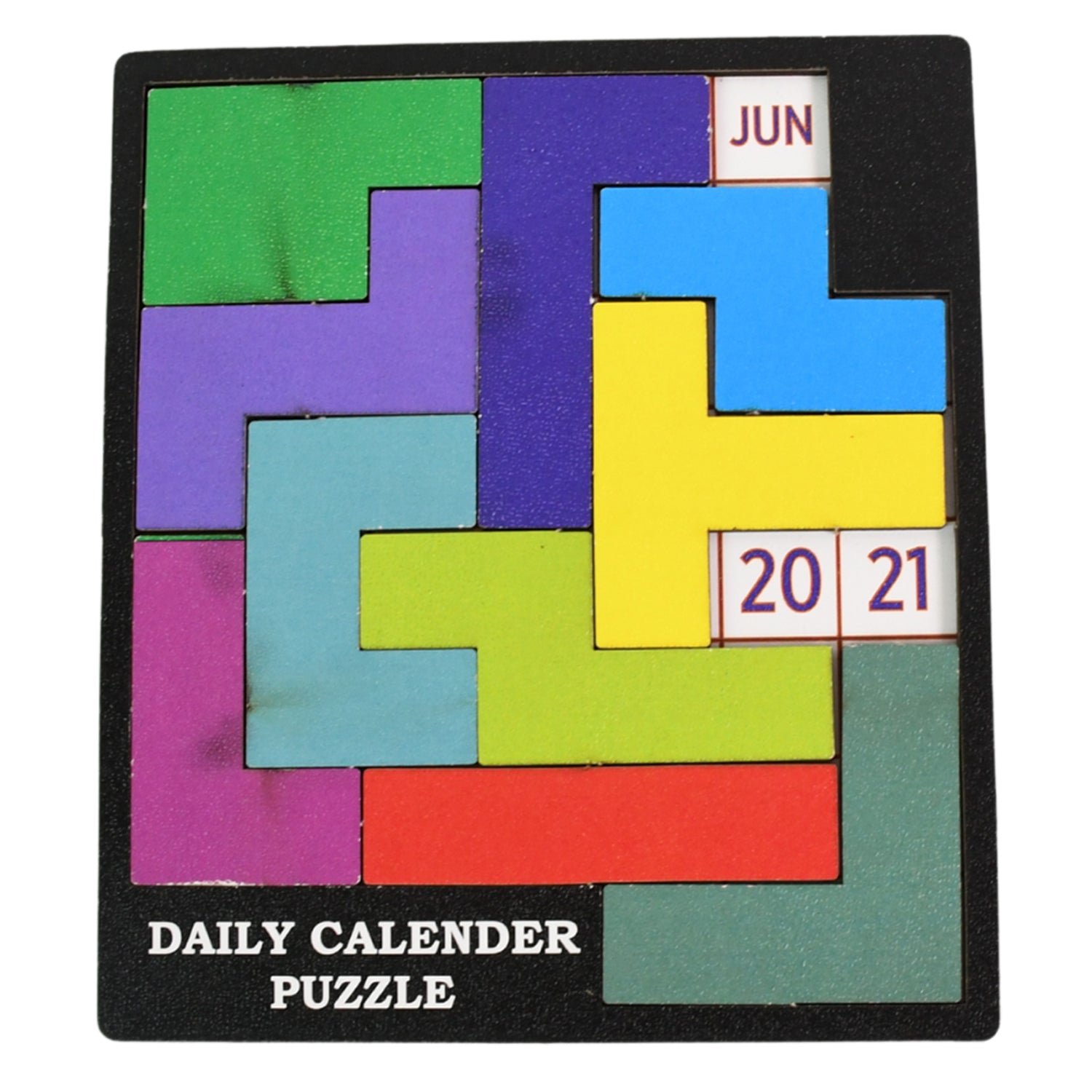 Wooden Daily Calendar Puzzle (Multicolor / 1 Set) - Shivani Jaswal Wooden Daily Calendar Puzzle (Multicolor / 1 Set)
