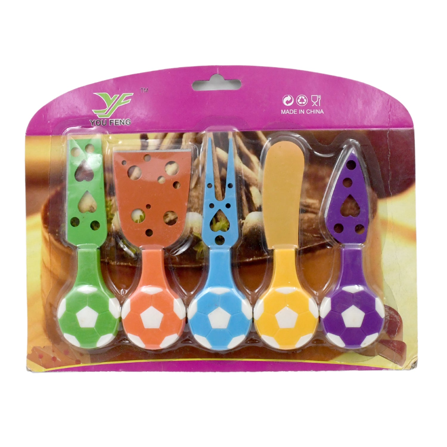 Football Soccer Cheese Knife Set (5 Pcs Set) - Shivani Jaswal Football Soccer Cheese Knife Set (5 Pcs Set)