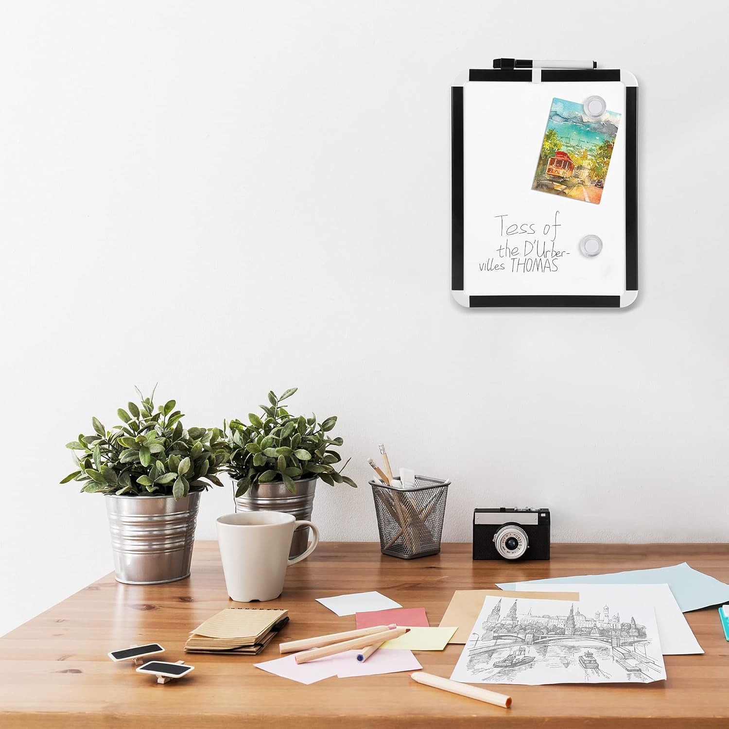 Magnetic White Board, Small Dry-Erase Board (21.6×28 Cm / 1 Set) - Shivani Jaswal Magnetic White Board, Small Dry-Erase Board (21.6×28 Cm / 1 Set)
