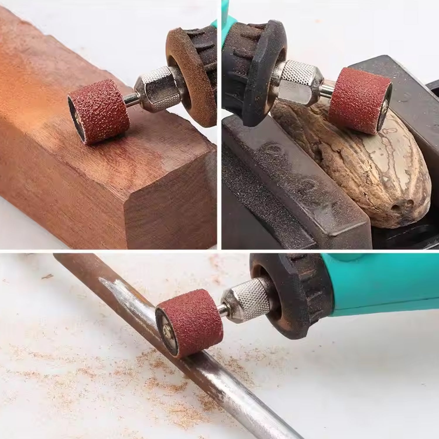 Sanding Band Drum Sleeves Mandrels for Dremel Rotary Tool (4 Pcs Set) - Shivani Jaswal Sanding Band Drum Sleeves Mandrels for Dremel Rotary Tool (4 Pcs Set)