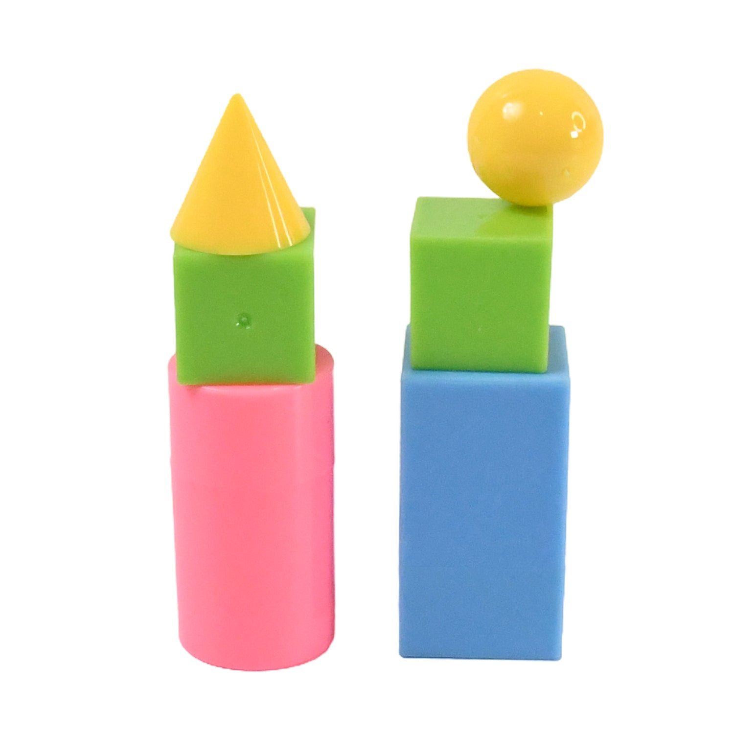 3D Shapes Multicoloured Pattern Building Blocks Toy Solid Figures (6 Pcs Set) - Shivani Jaswal 3D Shapes Multicoloured Pattern Building Blocks Toy Solid Figures (6 Pcs Set)