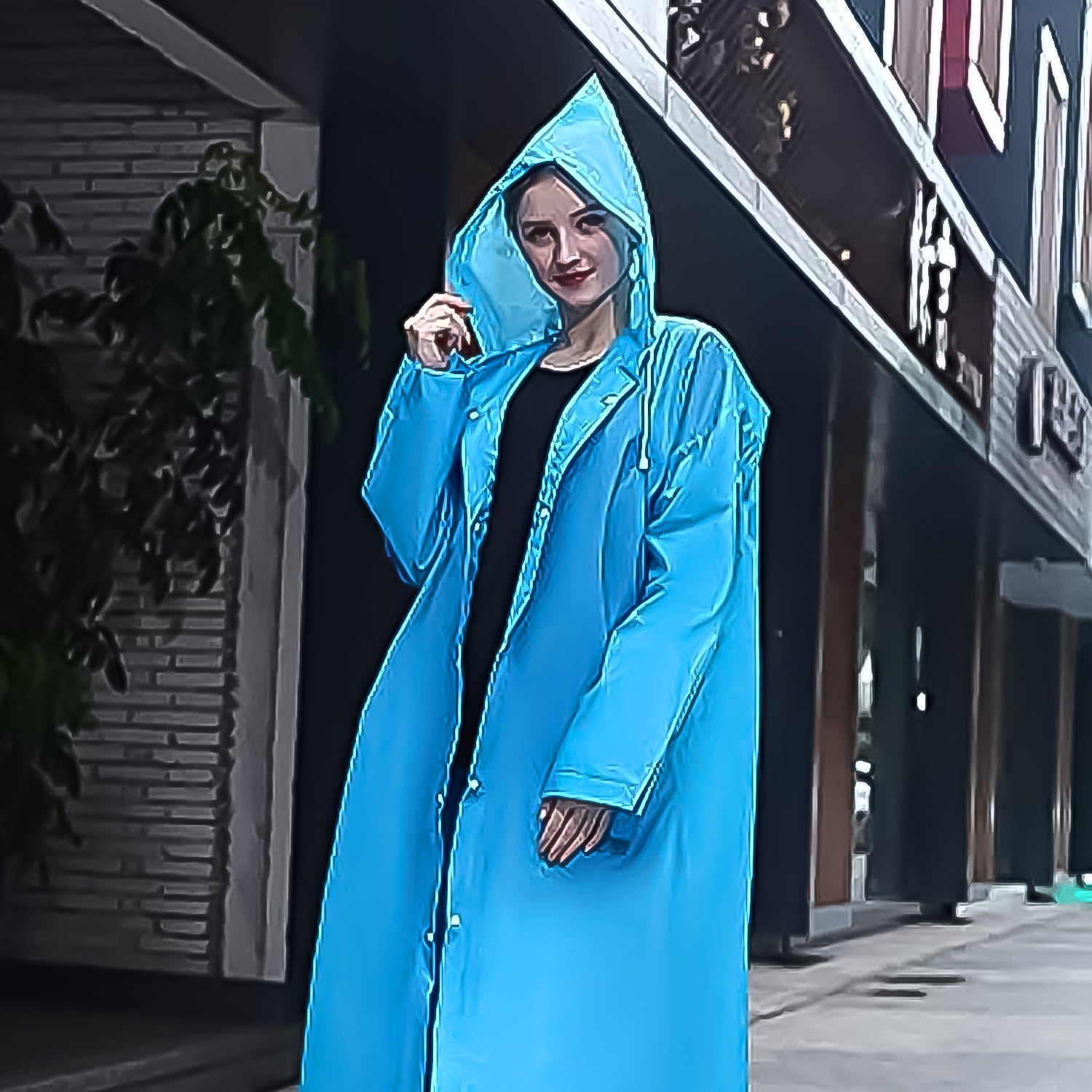 Eva Portable Rain Coat, Waterproof Raincoat (1pc) - Shivani Jaswal Eva Portable Rain Coat, Waterproof Raincoat (1pc)