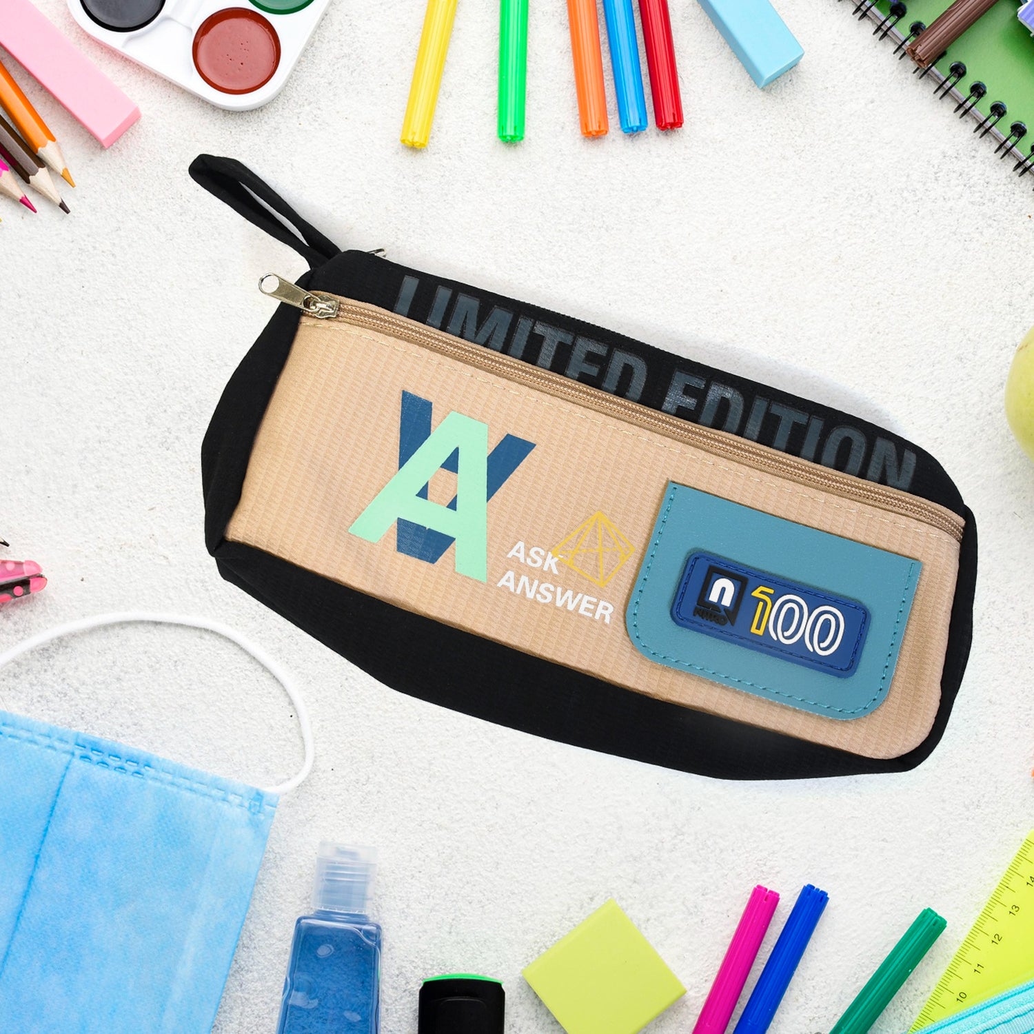 Mix Design Pouch – Stylish and Versatile Storage Bag (1pc) - Shivani Jaswal Mix Design Pouch – Stylish and Versatile Storage Bag (1pc)