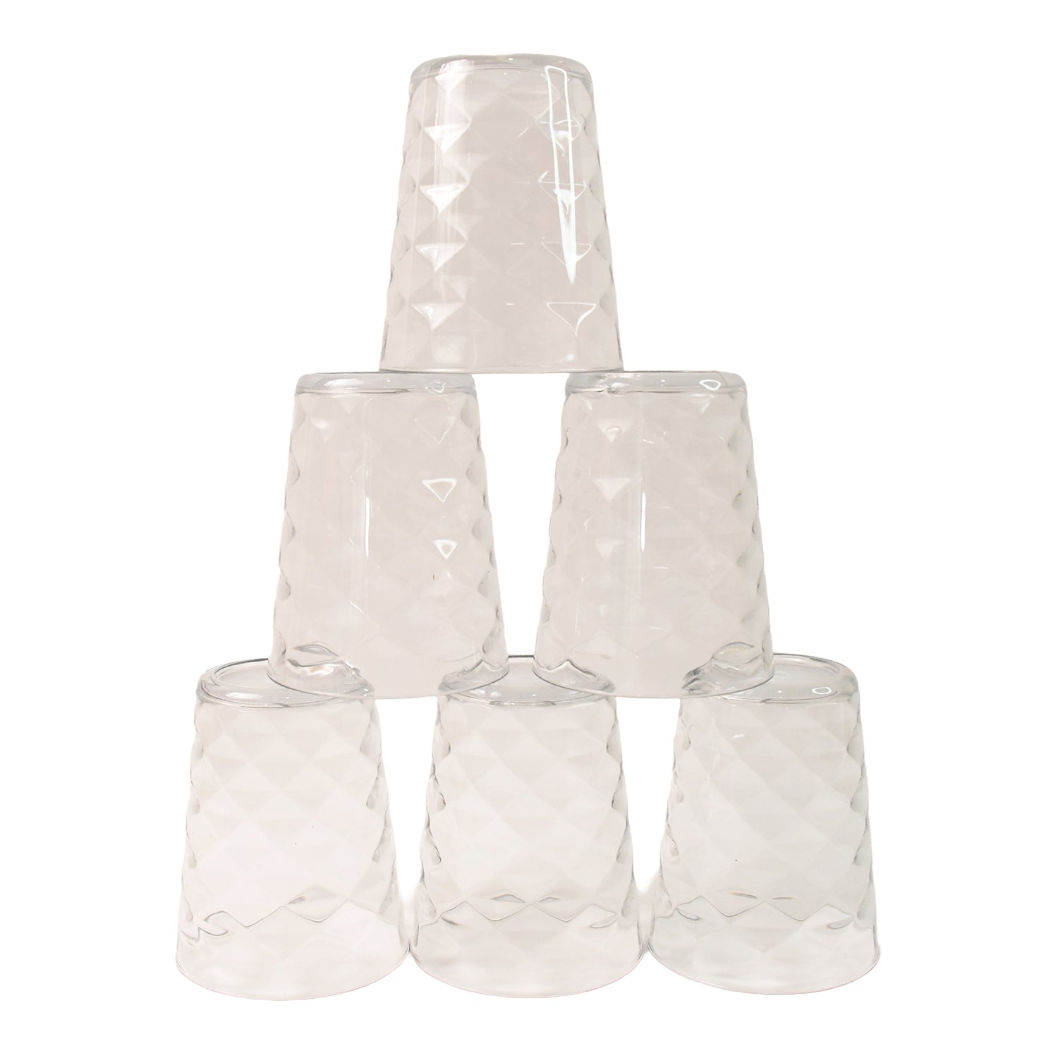 Apex Pyramid Ringo Plastic Glass – 300ml Approx | Durable, Crystal-Clear Tumbler - Shivani Jaswal Apex Pyramid Ringo Plastic Glass – 300ml Approx | Durable, Crystal-Clear Tumbler