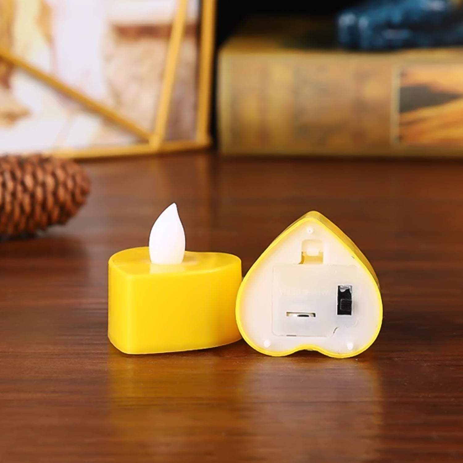 Heart Shape Battery Operated Tea Light LED Candles, for Decoration Use (24 Pc Set) - Shivani Jaswal Heart Shape Battery Operated Tea Light LED Candles, for Decoration Use (24 Pc Set)