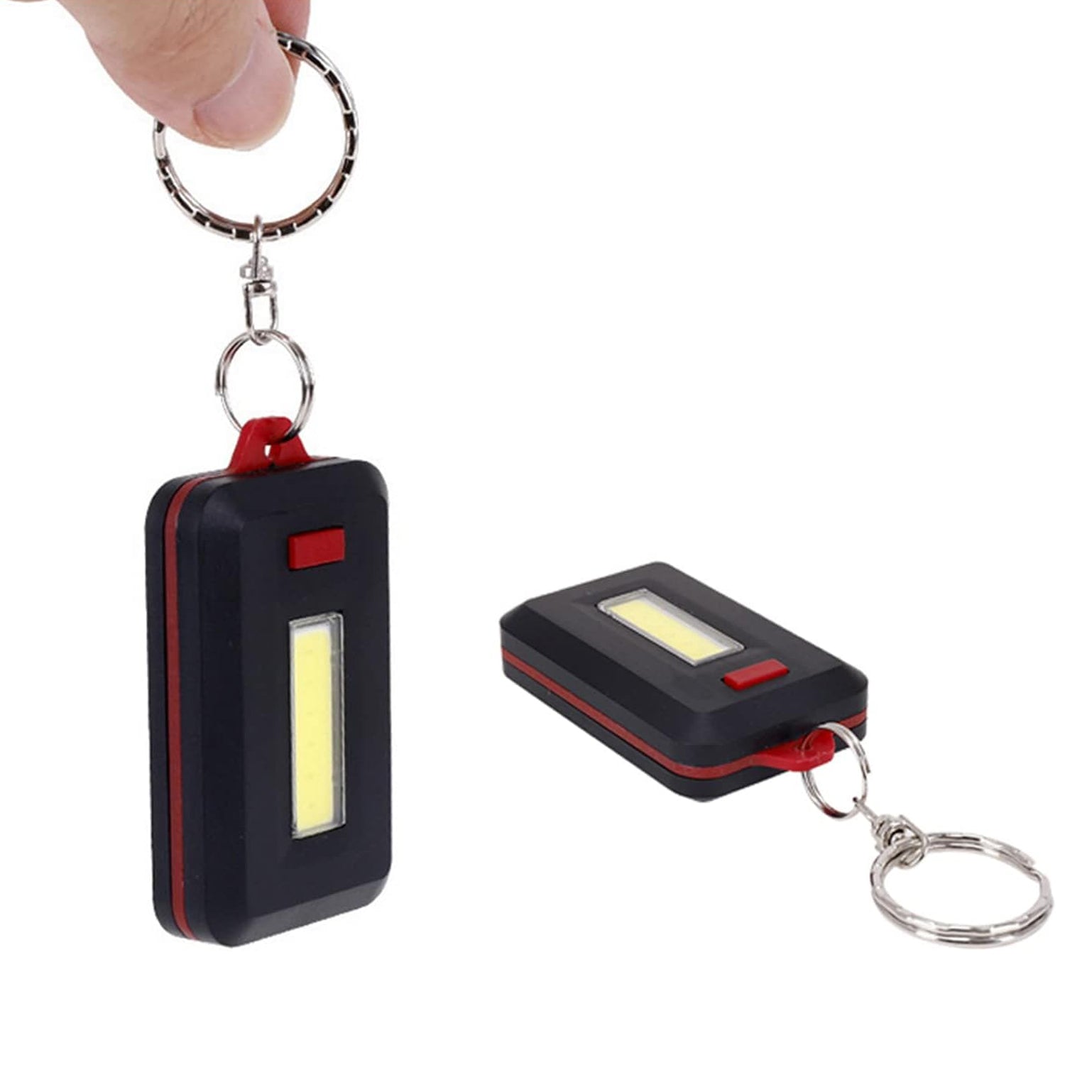 LED Keychain COB Light with Hook & Loop Sticker. 3 Light Modes (1 Pc / Battery Not Included) - Shivani Jaswal LED Keychain COB Light with Hook & Loop Sticker. 3 Light Modes (1 Pc / Battery Not Included)