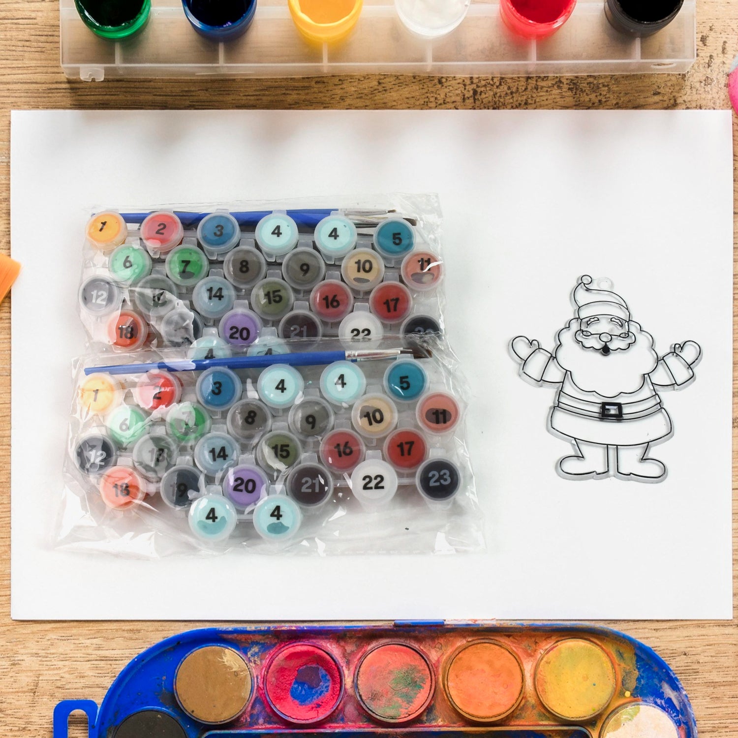 Paint by Number Kits 2 Set 24 Number Color, 6 paint brushes (2 Set) - Shivani Jaswal Paint by Number Kits 2 Set 24 Number Color, 6 paint brushes (2 Set)