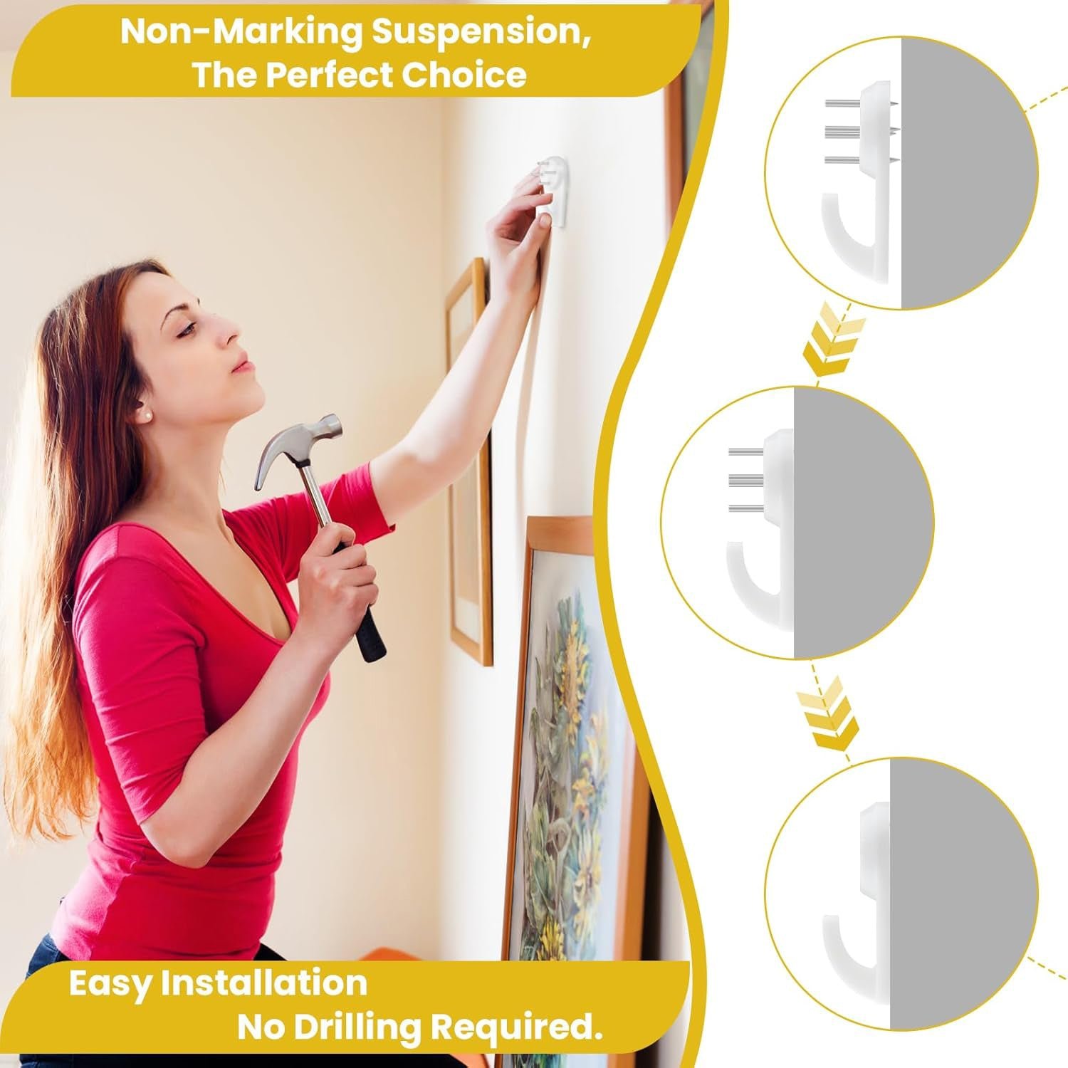 33 in 1 Picture Hangers Photos Hanging Hardware Kit (1 Set) - Shivani Jaswal 33 in 1 Picture Hangers Photos Hanging Hardware Kit (1 Set)