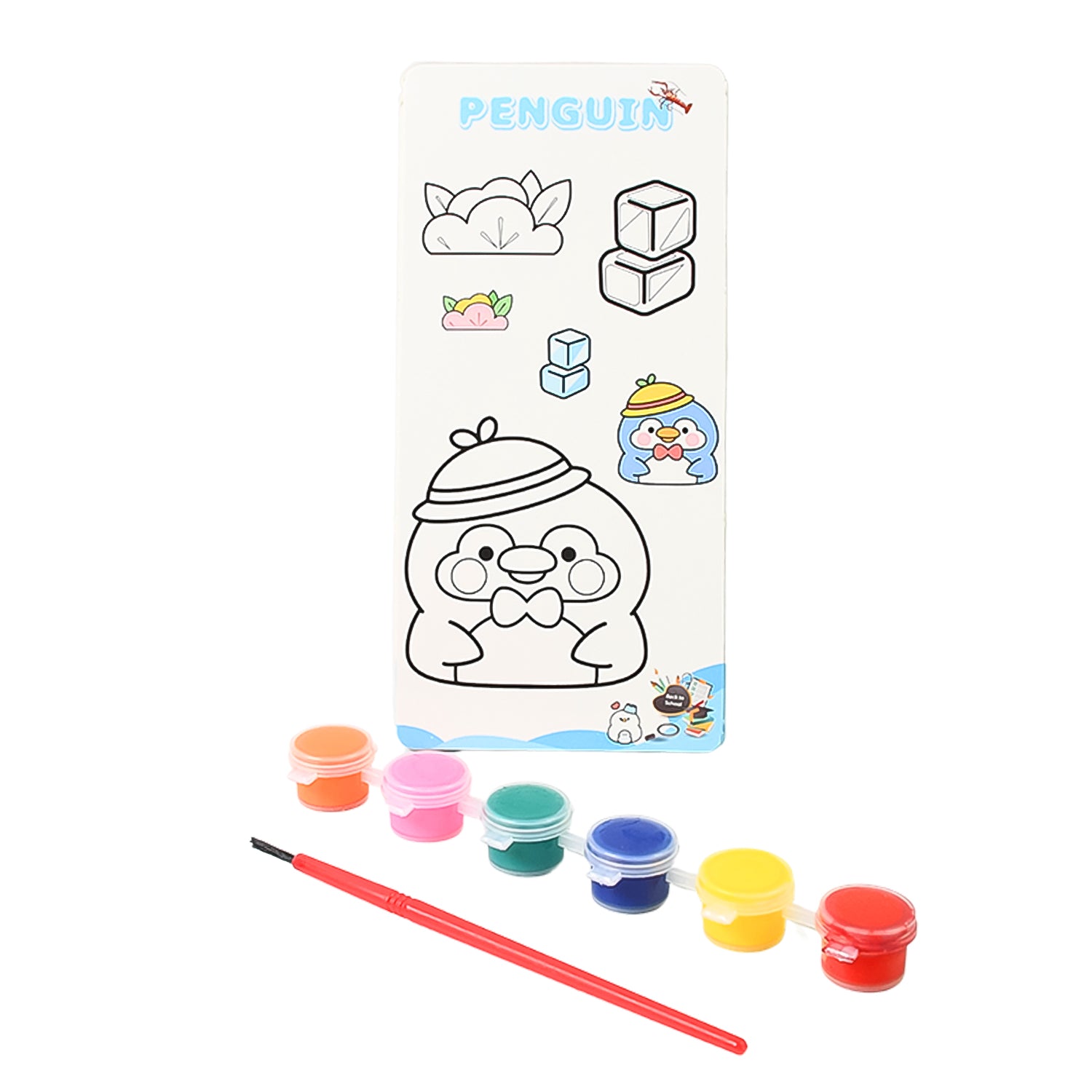 Kids Art Painting Kit Water Color, Cartoon Printed Board & Brush (9 Pcs Set) - Shivani Jaswal Kids Art Painting Kit Water Color, Cartoon Printed Board & Brush (9 Pcs Set)