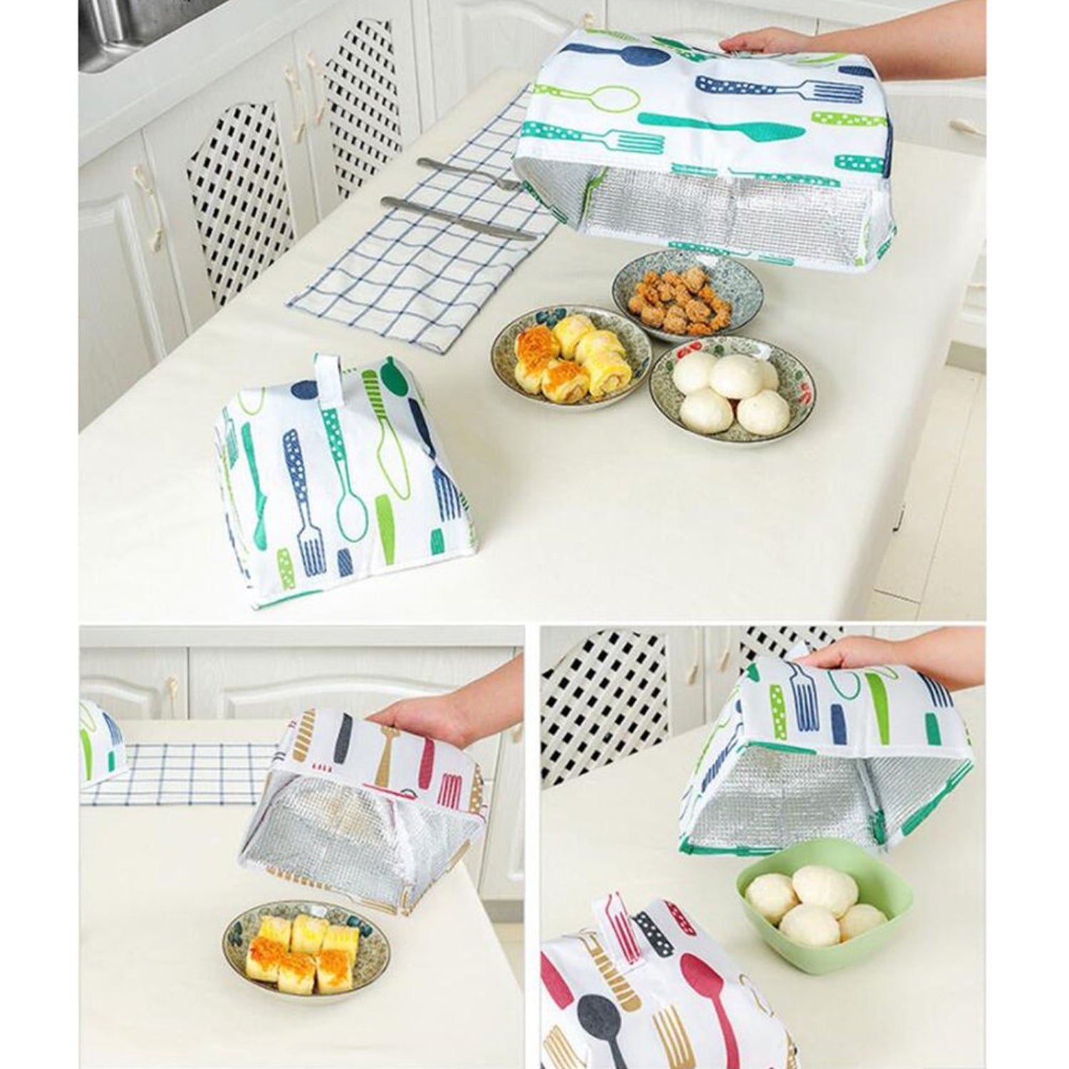 Foldable Food Covers, Kitchen Lid Foldable Cover (1 Pc / Small) - Shivani Jaswal Foldable Food Covers, Kitchen Lid Foldable Cover (1 Pc / Small)