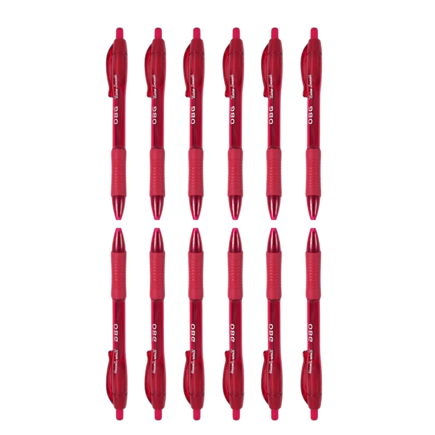Red Colour Gel Pen Set, Set of 12 Pcs - Shivani Jaswal Red Colour Gel Pen Set, Set of 12 Pcs